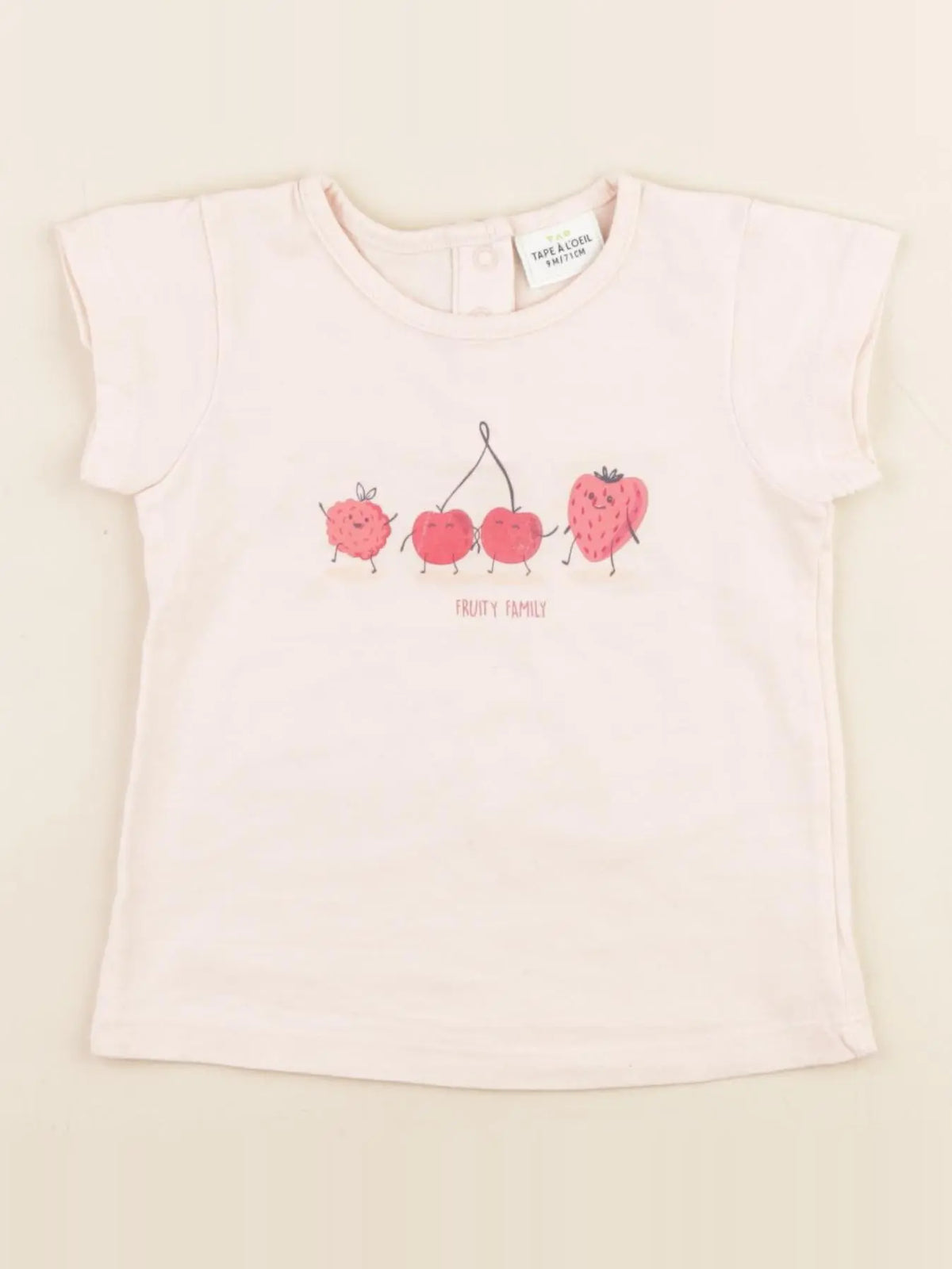 Tape à l'oeil - tee-shirt rose - 9 mois