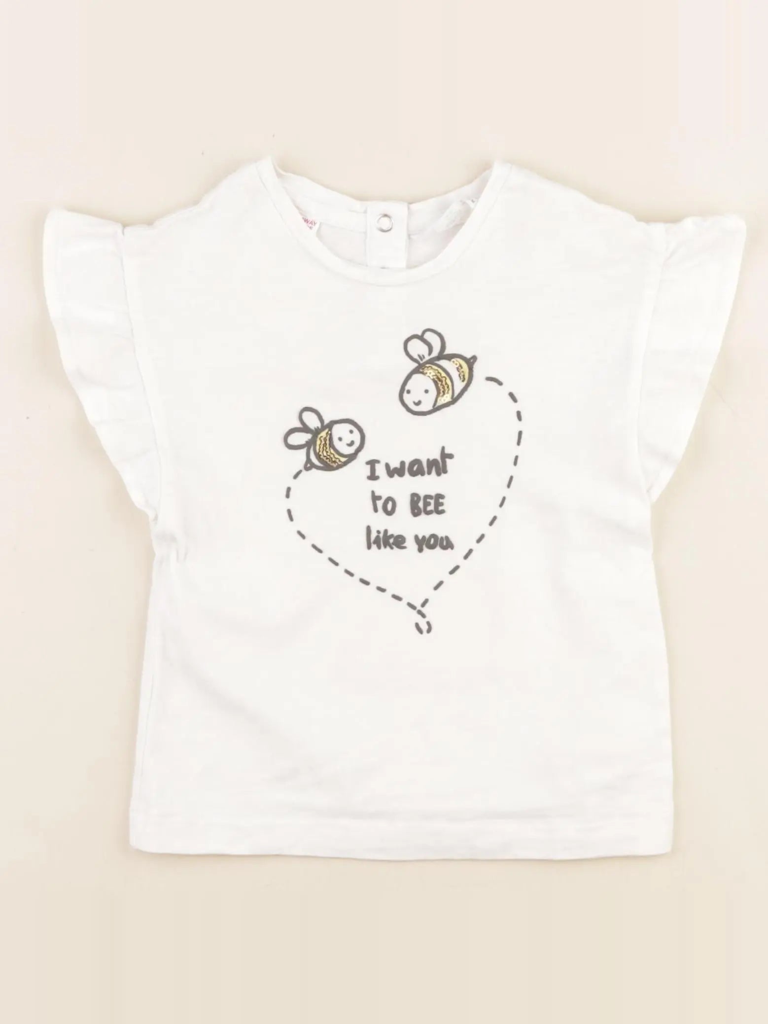 Mango - tee-shirt blanc - 12/18 mois