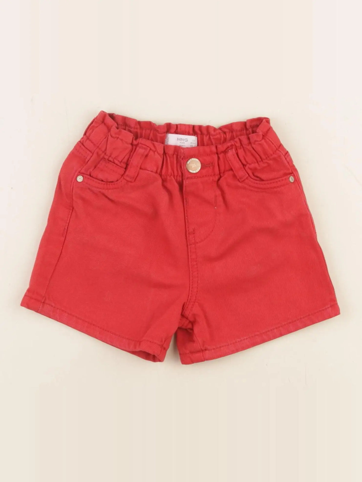 Mango - short rouge - 12/18 mois