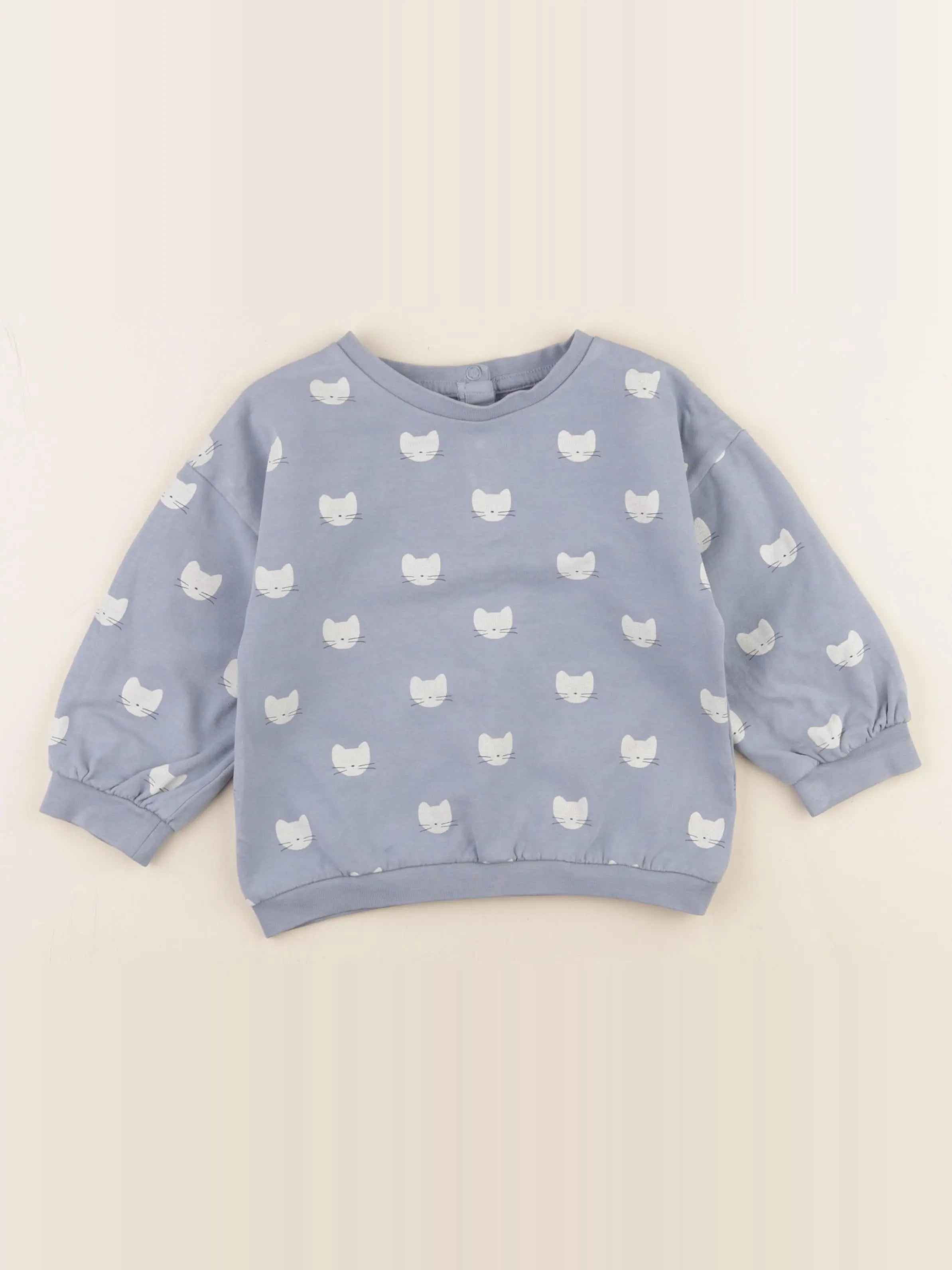 La Redoute - sweat bleu - 3 ans