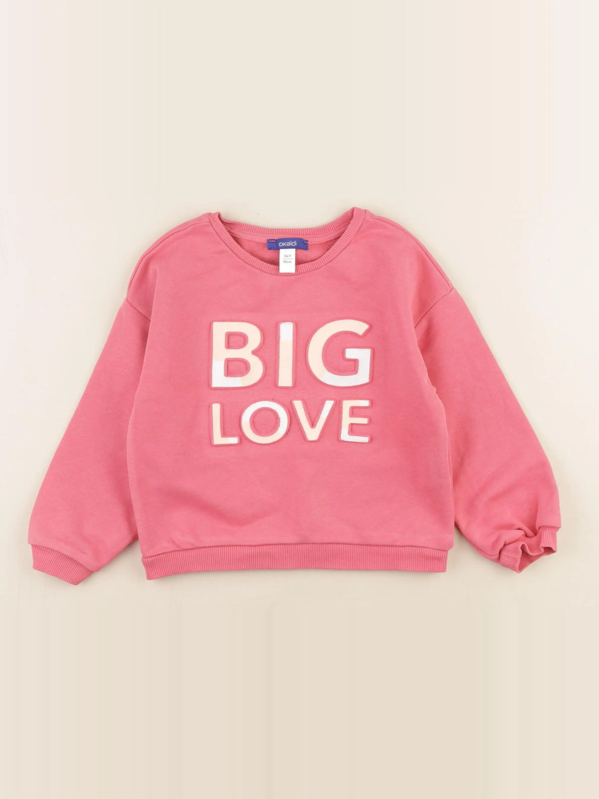 Okaidi - sweat rose - 3 ans