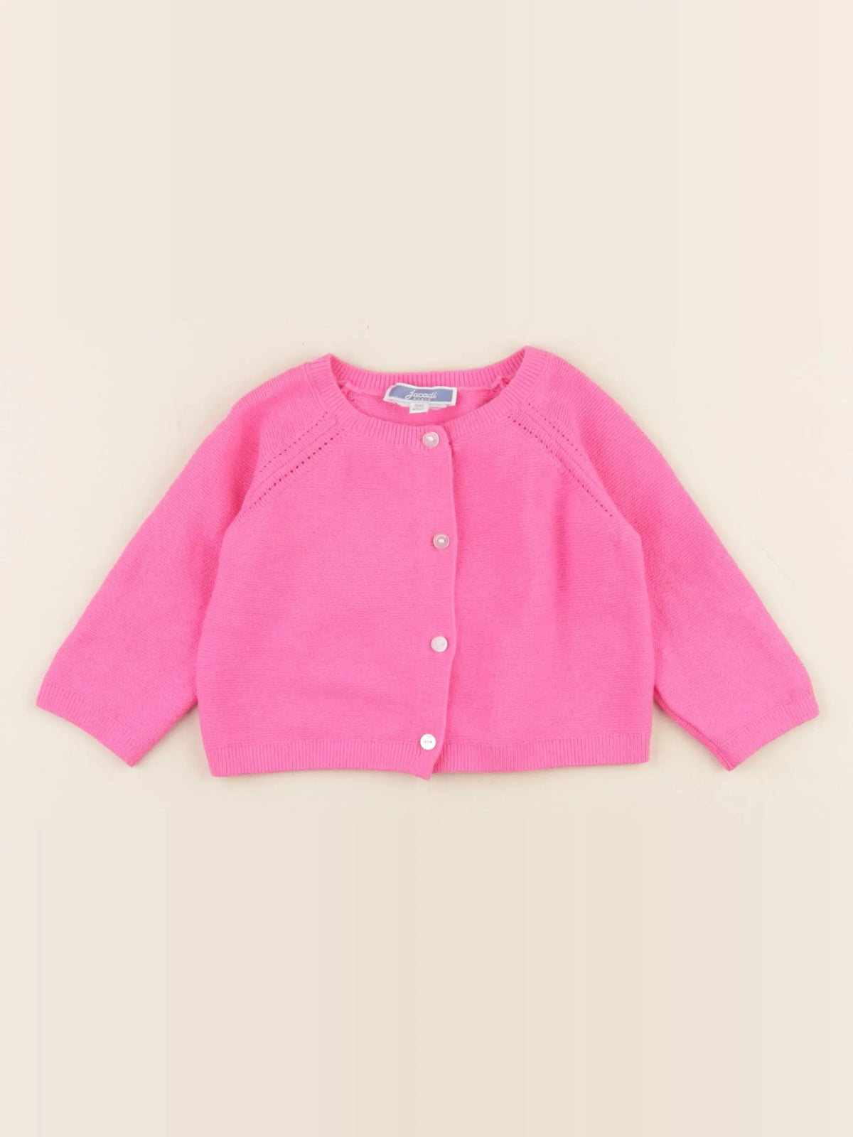 Jacadi - gilet rose - 6 mois