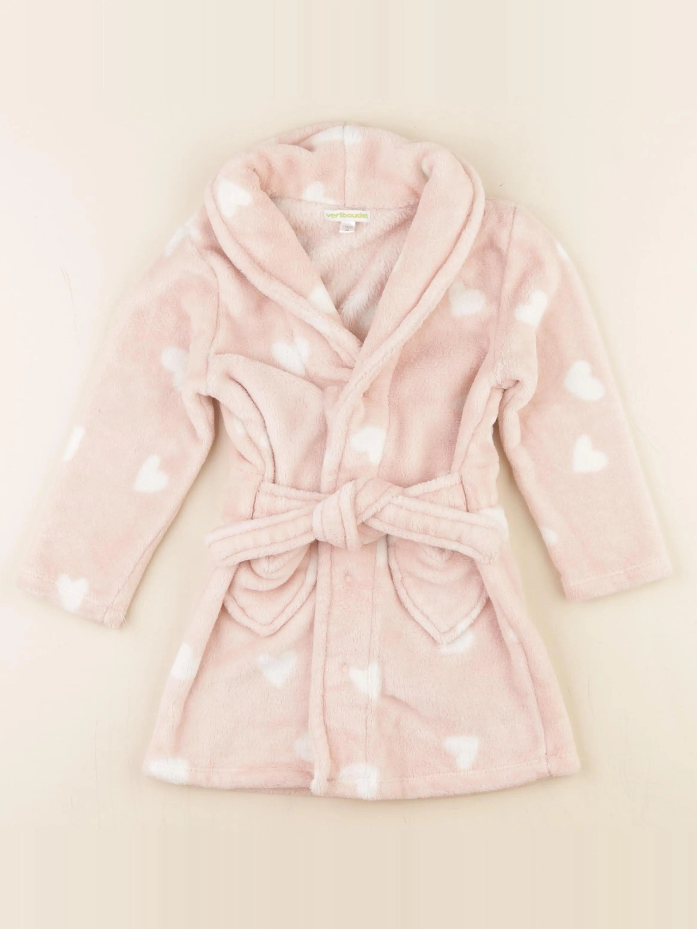 Vertbaudet - robe de chambre rose - 4 ans