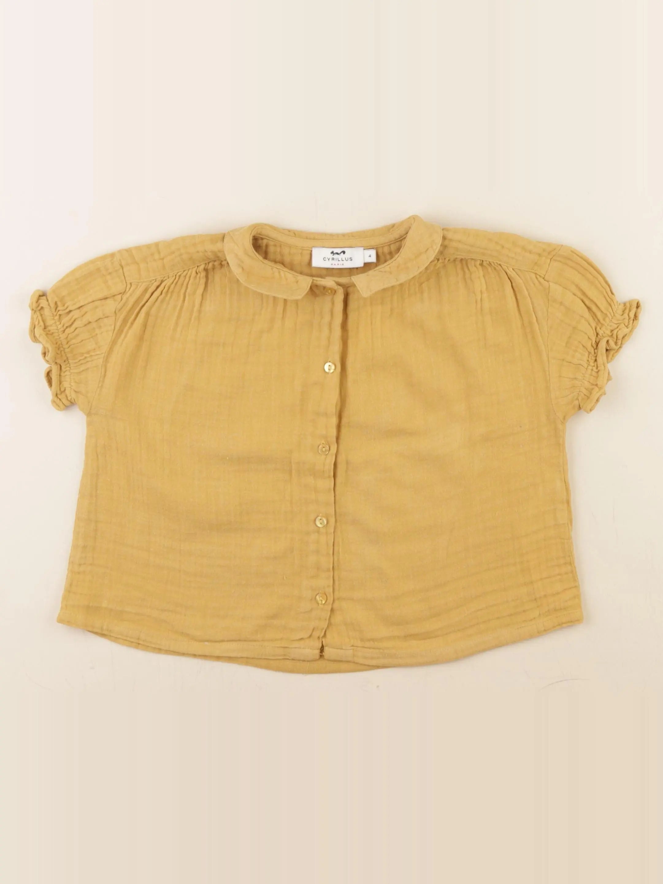 Cyrillus - blouse jaune - 4 ans