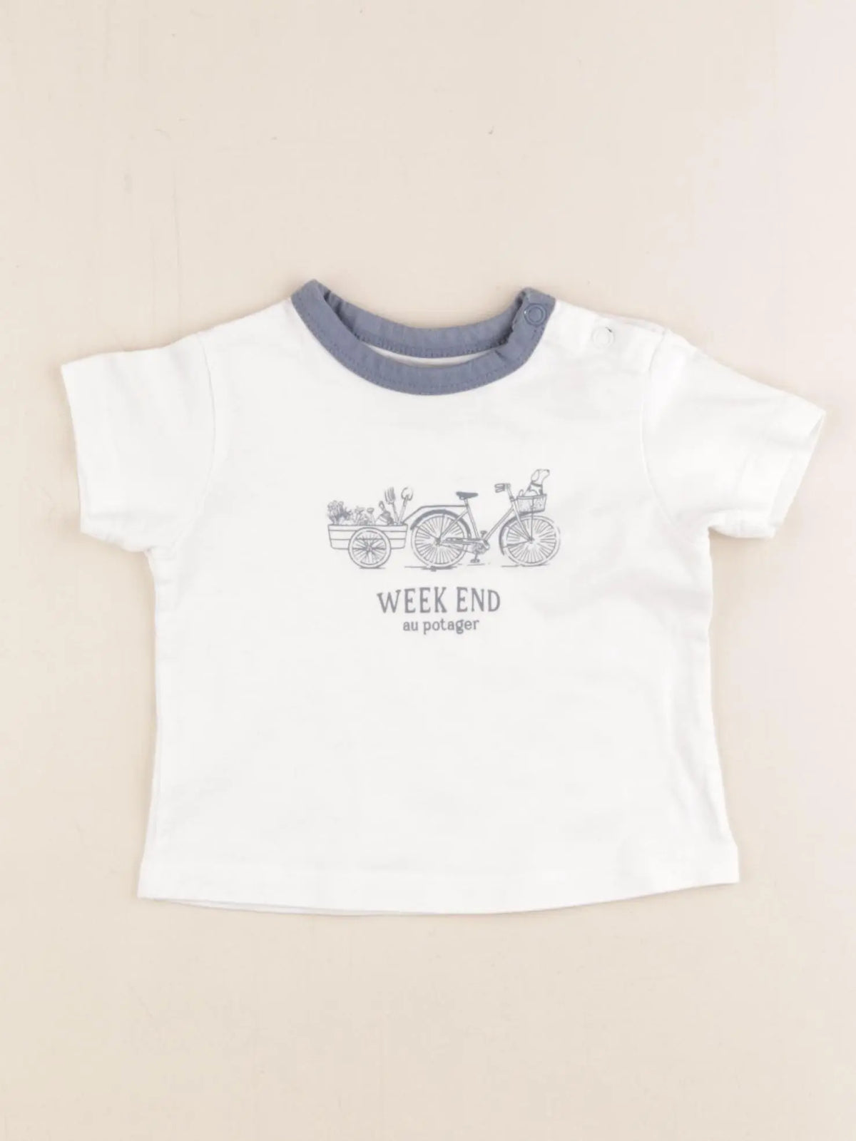 Cyrillus - tee-shirt blanc - 6 mois