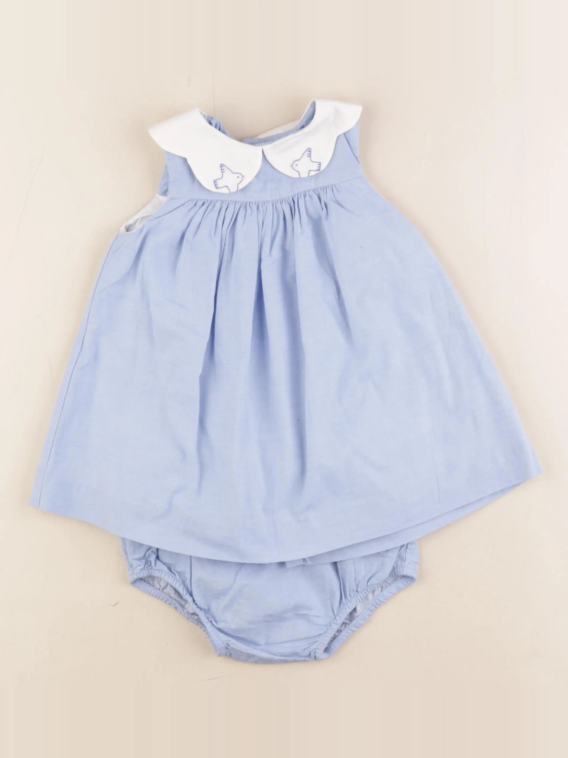 Jacadi - robe bleu - 12 mois