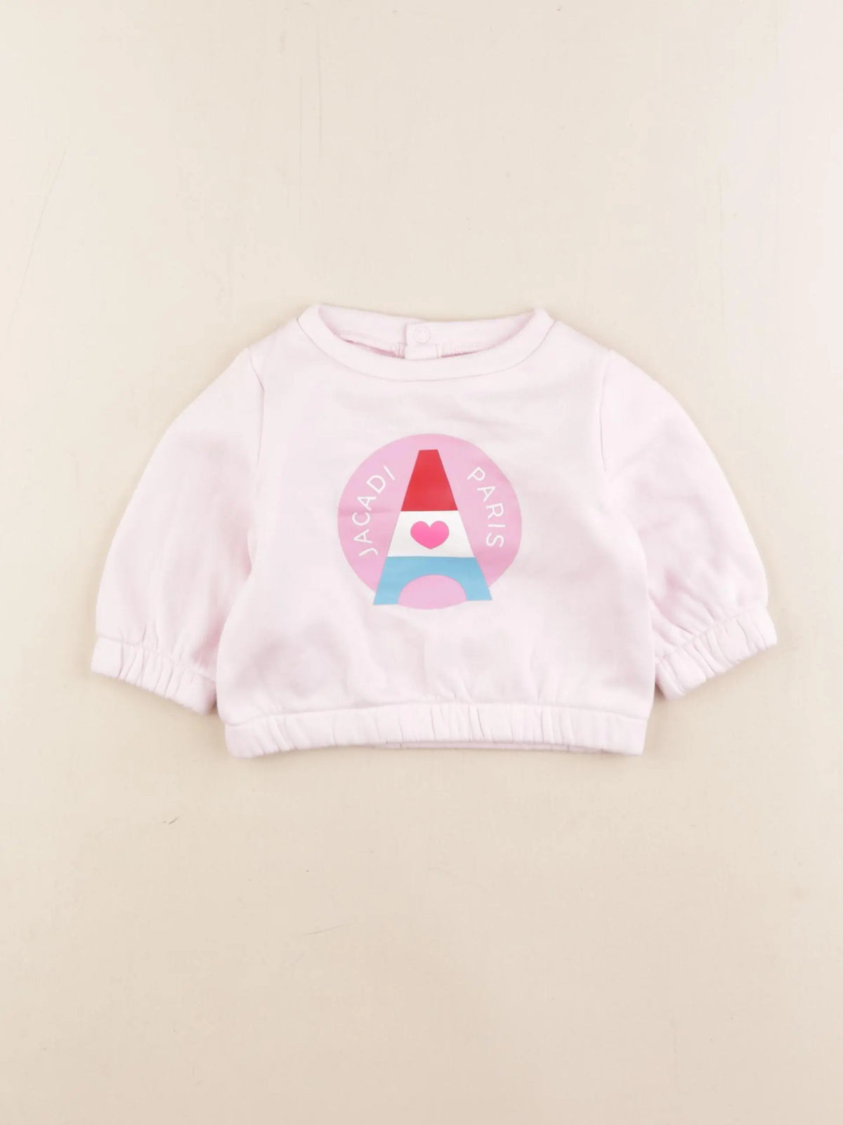 Jacadi - sweat rose - 6 mois