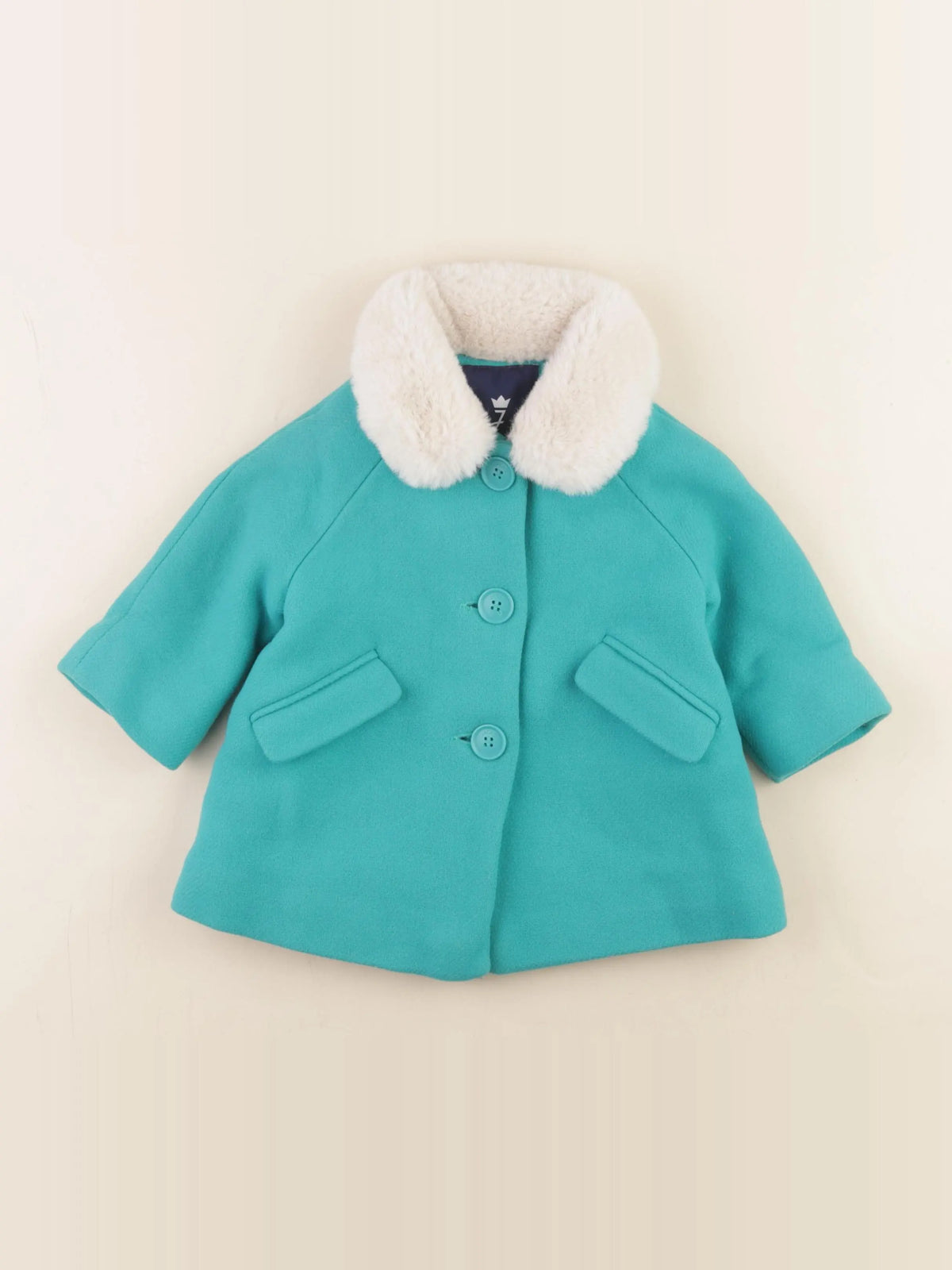 Jacadi - manteau bleu - 12 mois