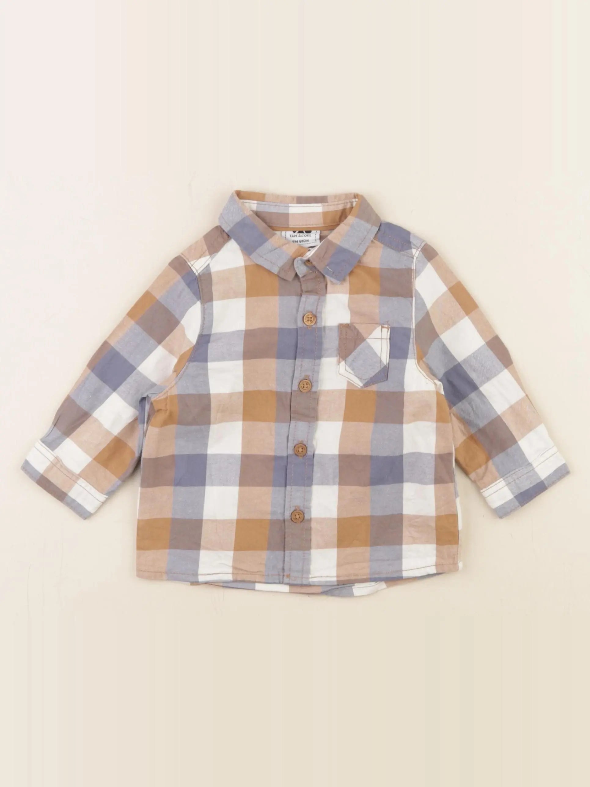 Tape à l'oeil - chemise multicolore - 6 mois