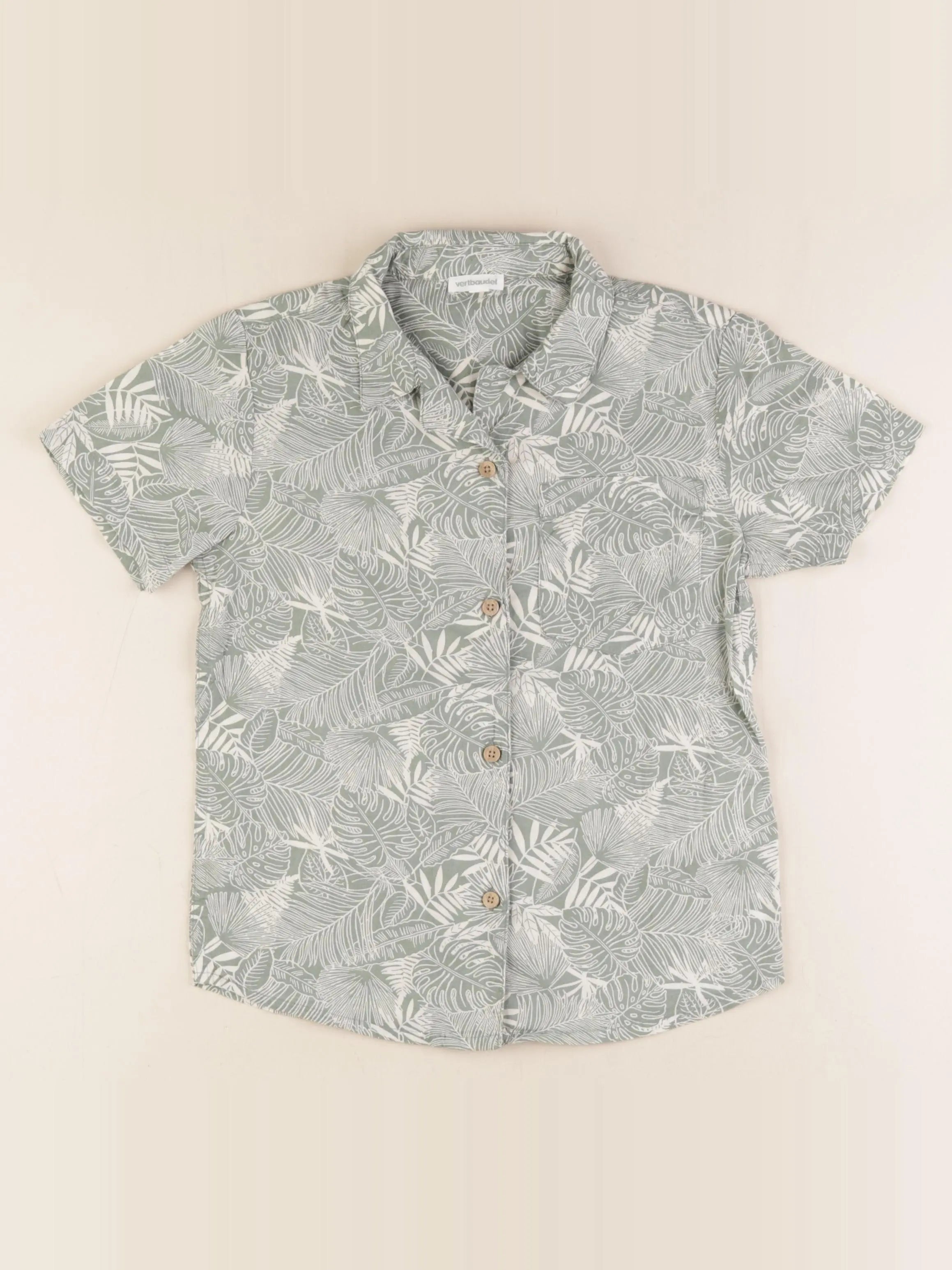 Vertbaudet - chemise vert - 6 ans