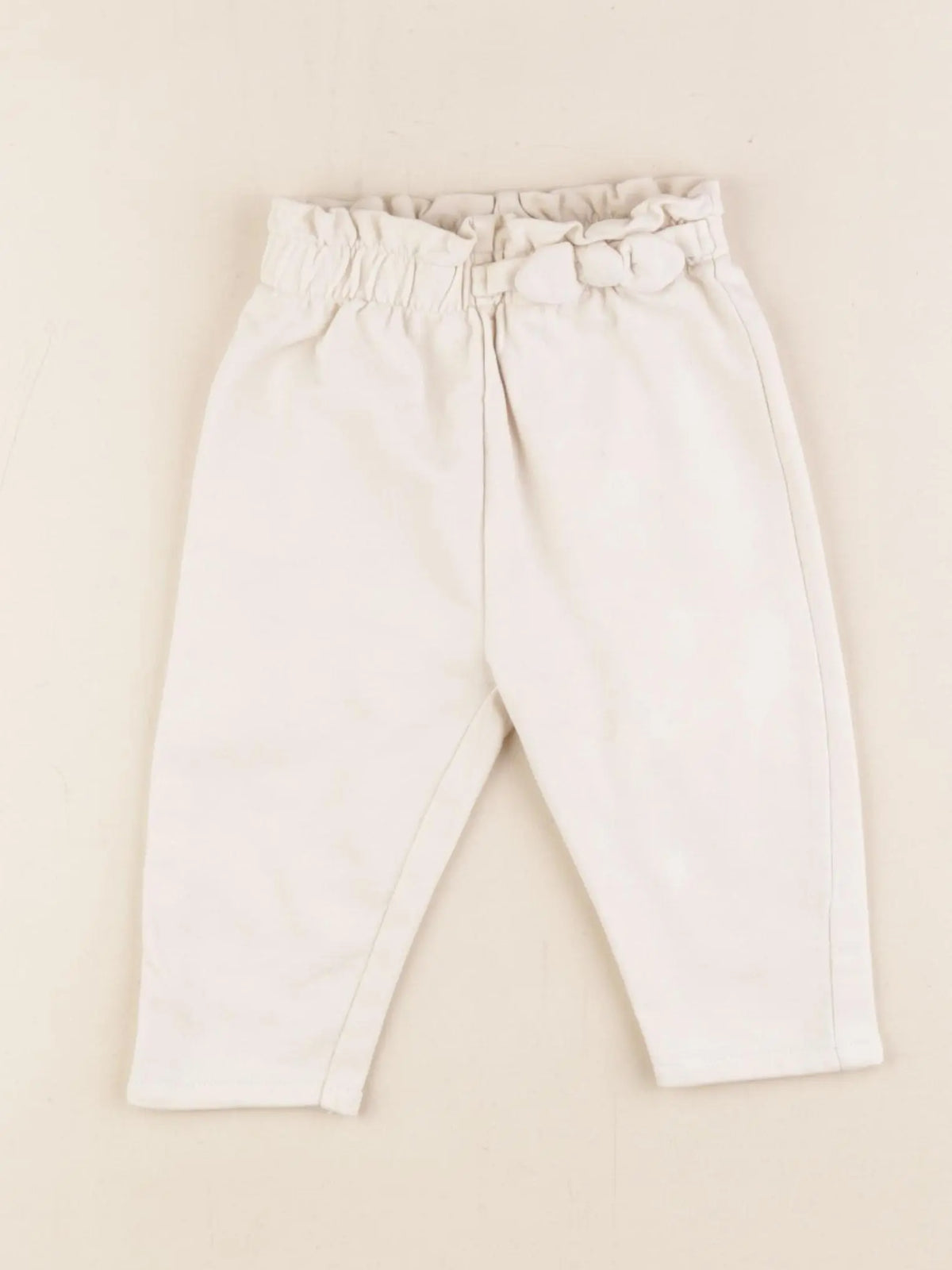 Vertbaudet - pantalon blanc - 9 mois