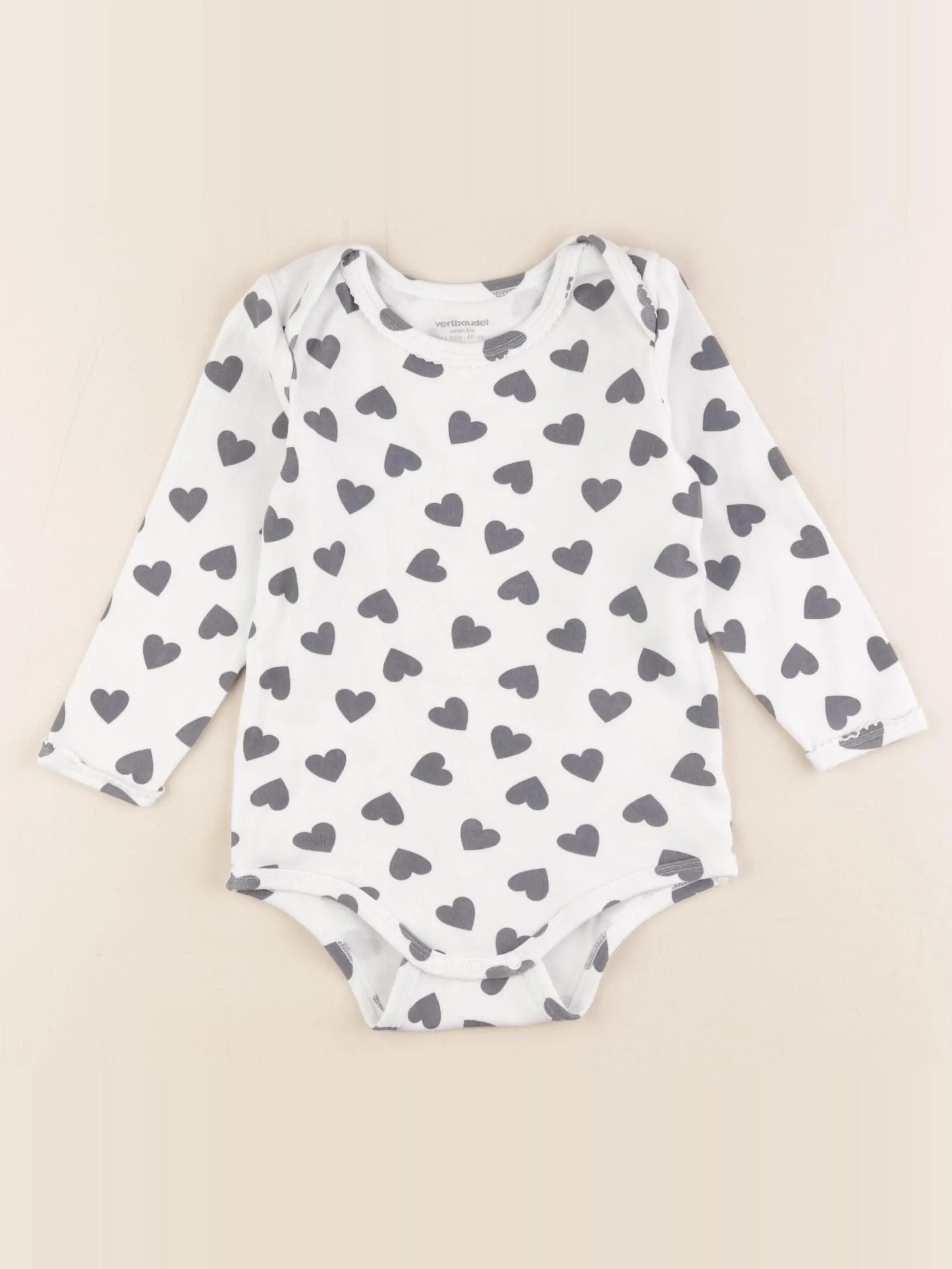 Vertbaudet - body blanc - 24 mois