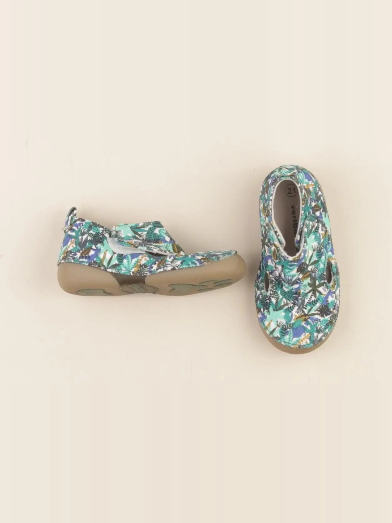 Vertbaudet - chaussons vert - pointure 21