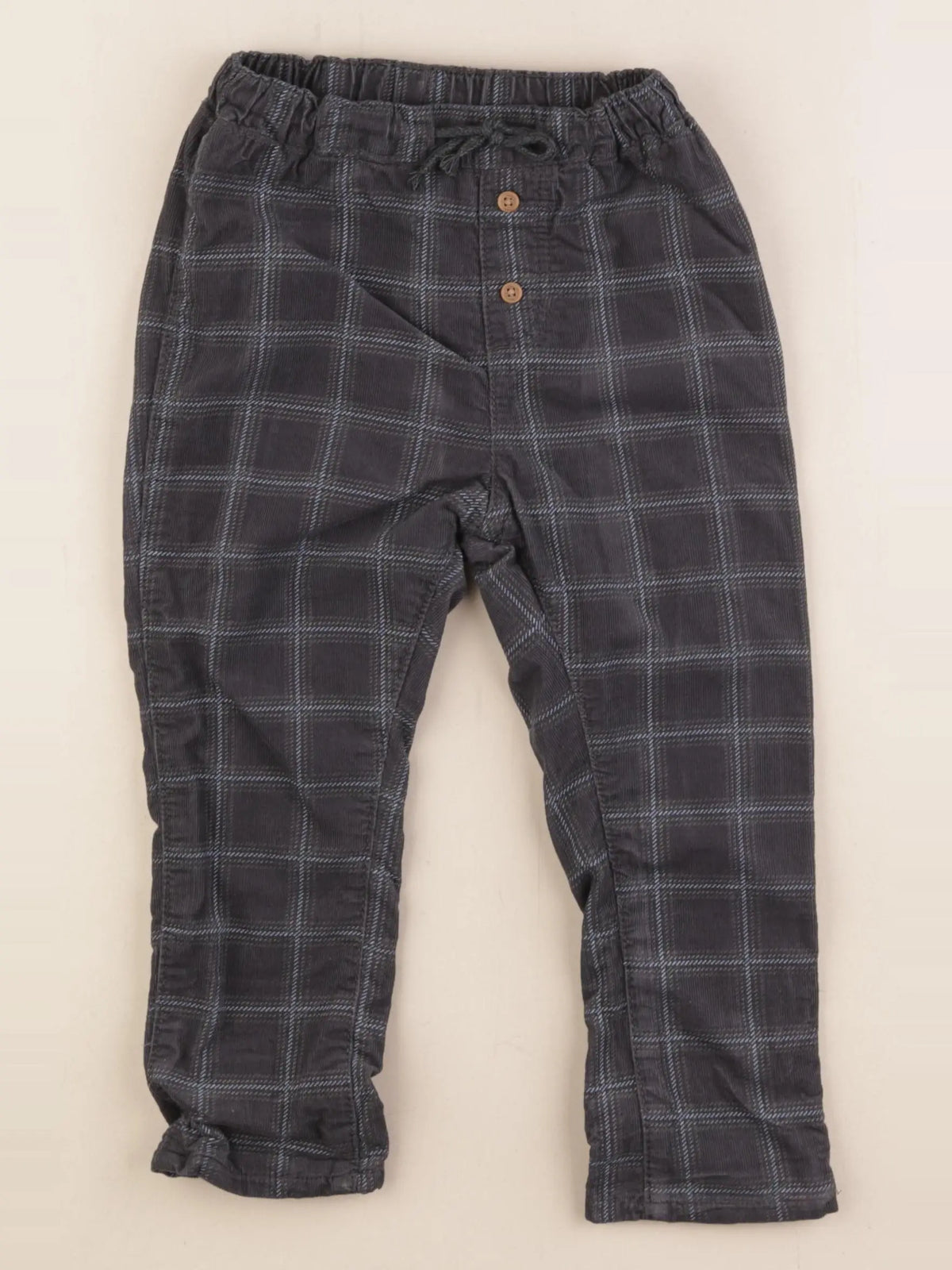 H&M - pantalon gris - 2/3 ans