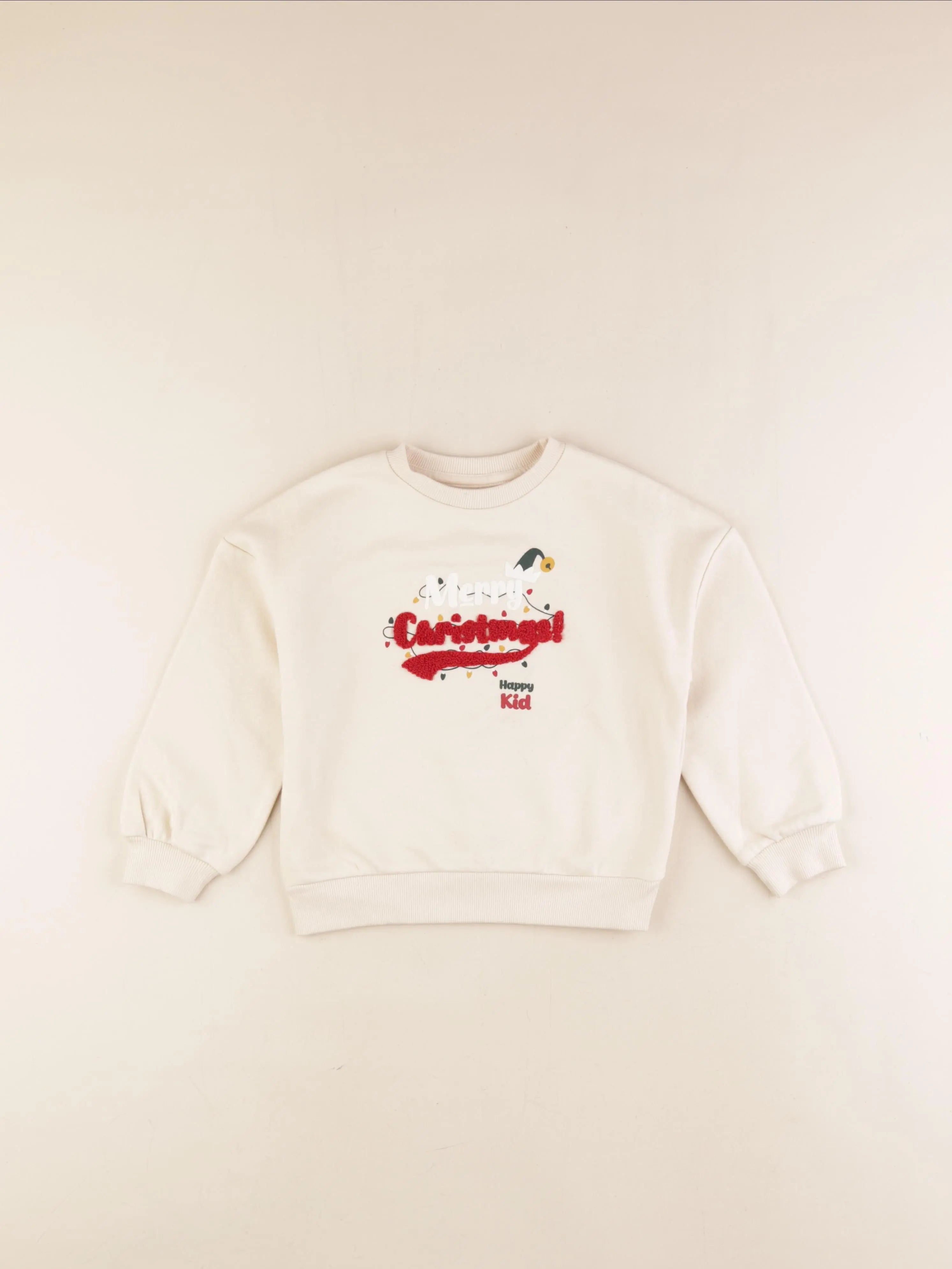 Vertbaudet - sweat beige - 4 ans