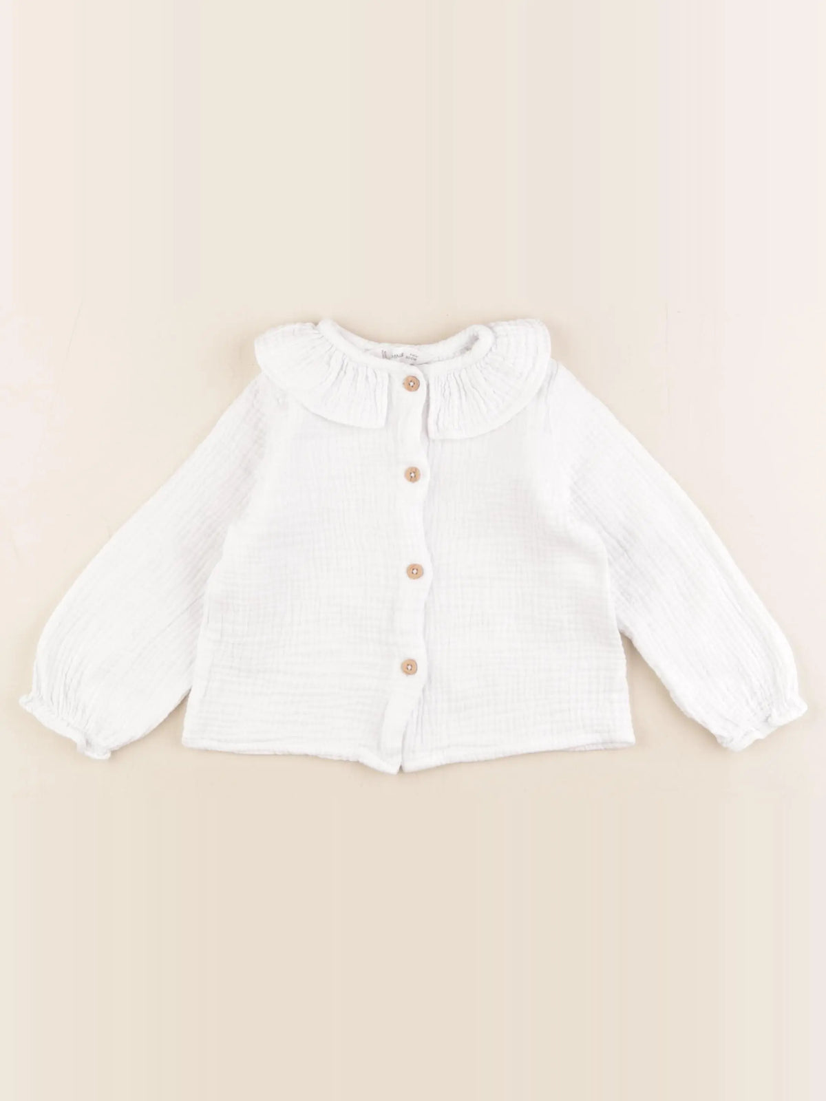 Mango - blouse blanc - 9/12 mois
