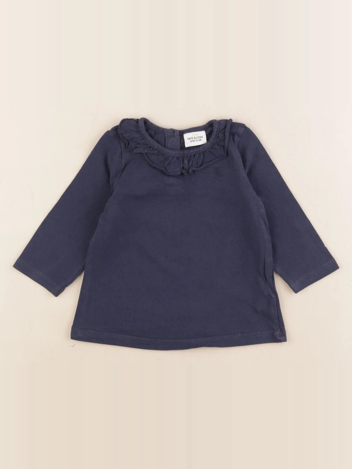 Tape à l'oeil - tee-shirt bleu - 12 mois