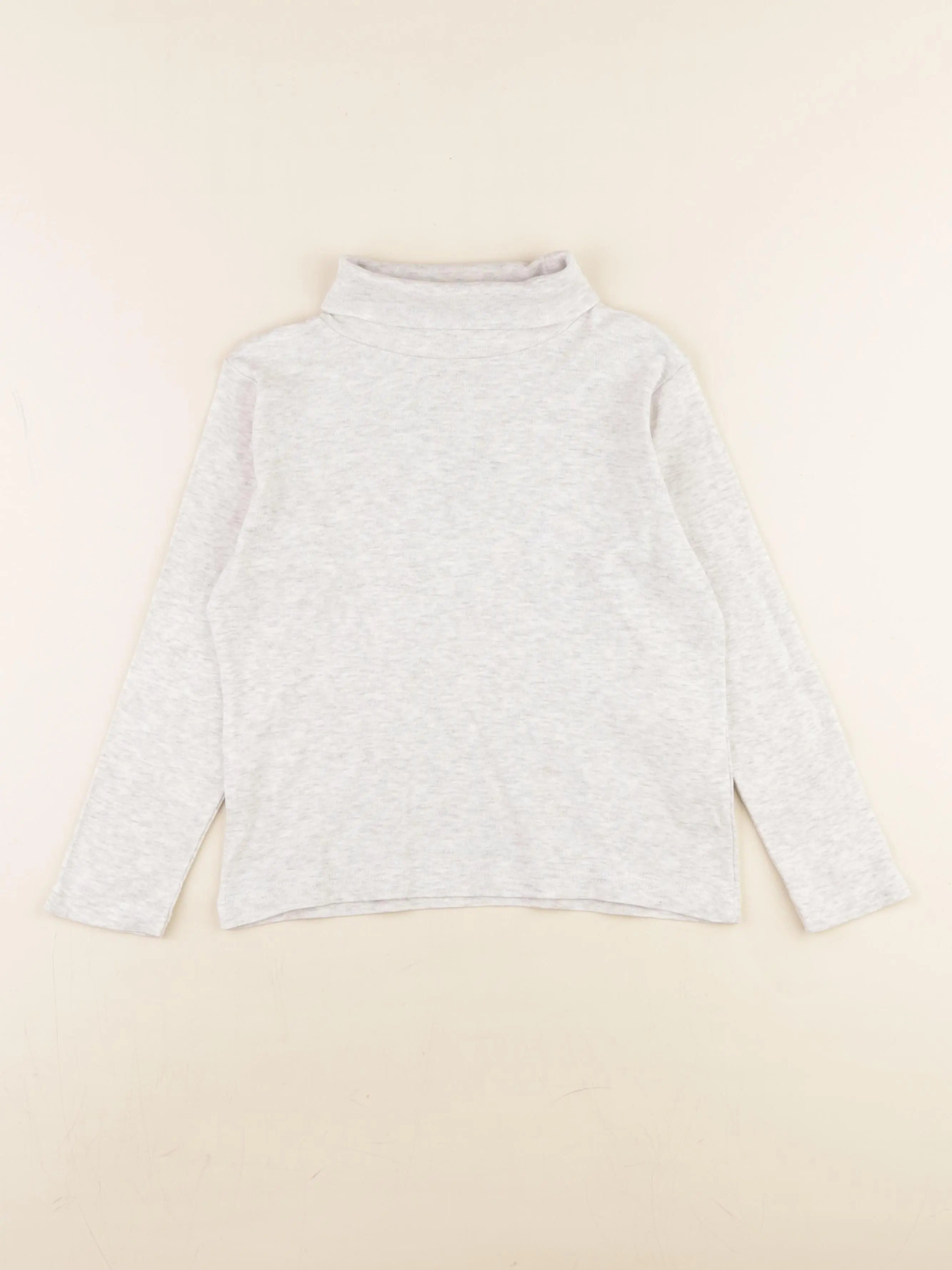 Vertbaudet - sous-pull gris - 8 ans