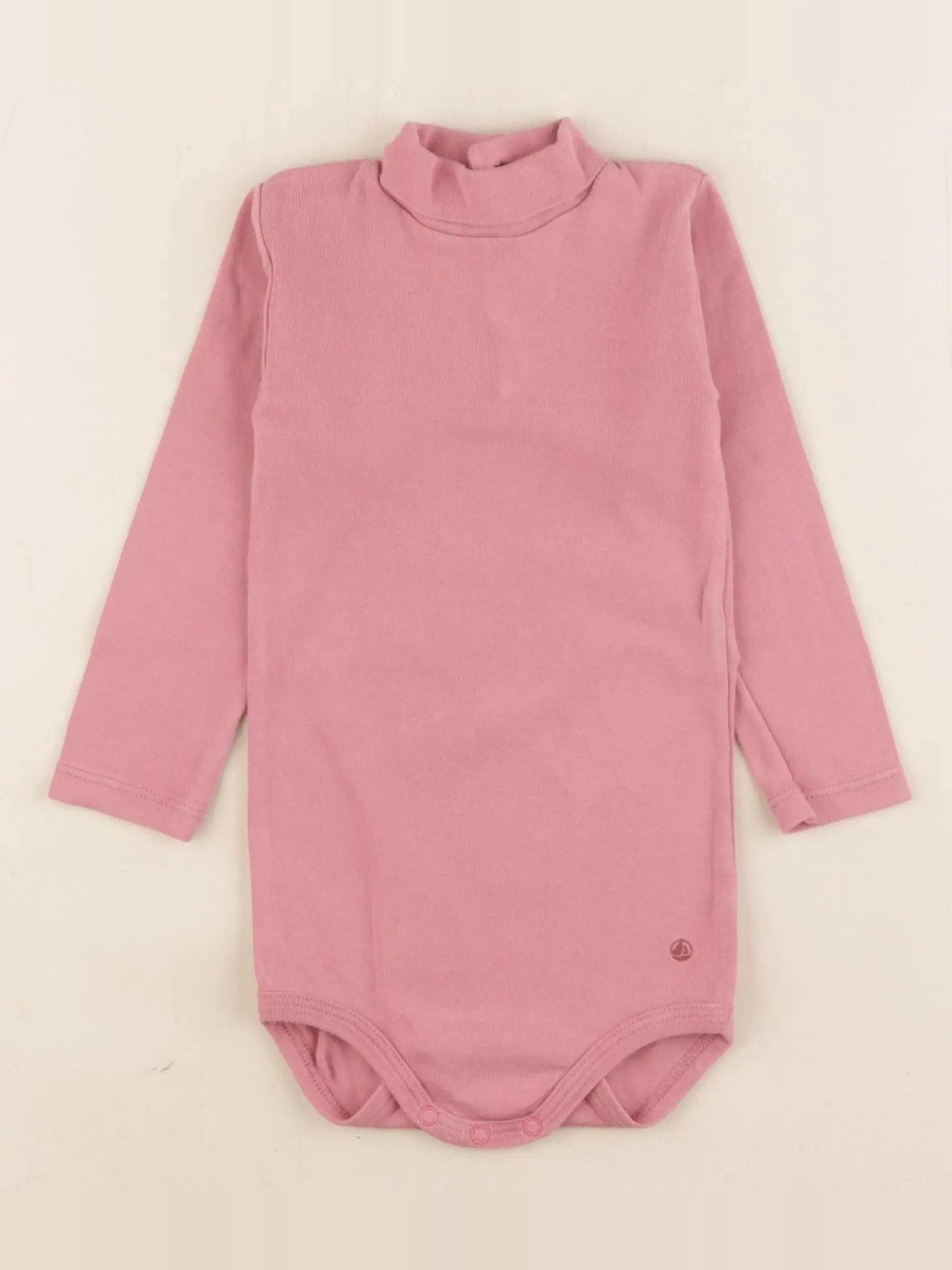 Petit Bateau - body à col rose - 18 mois