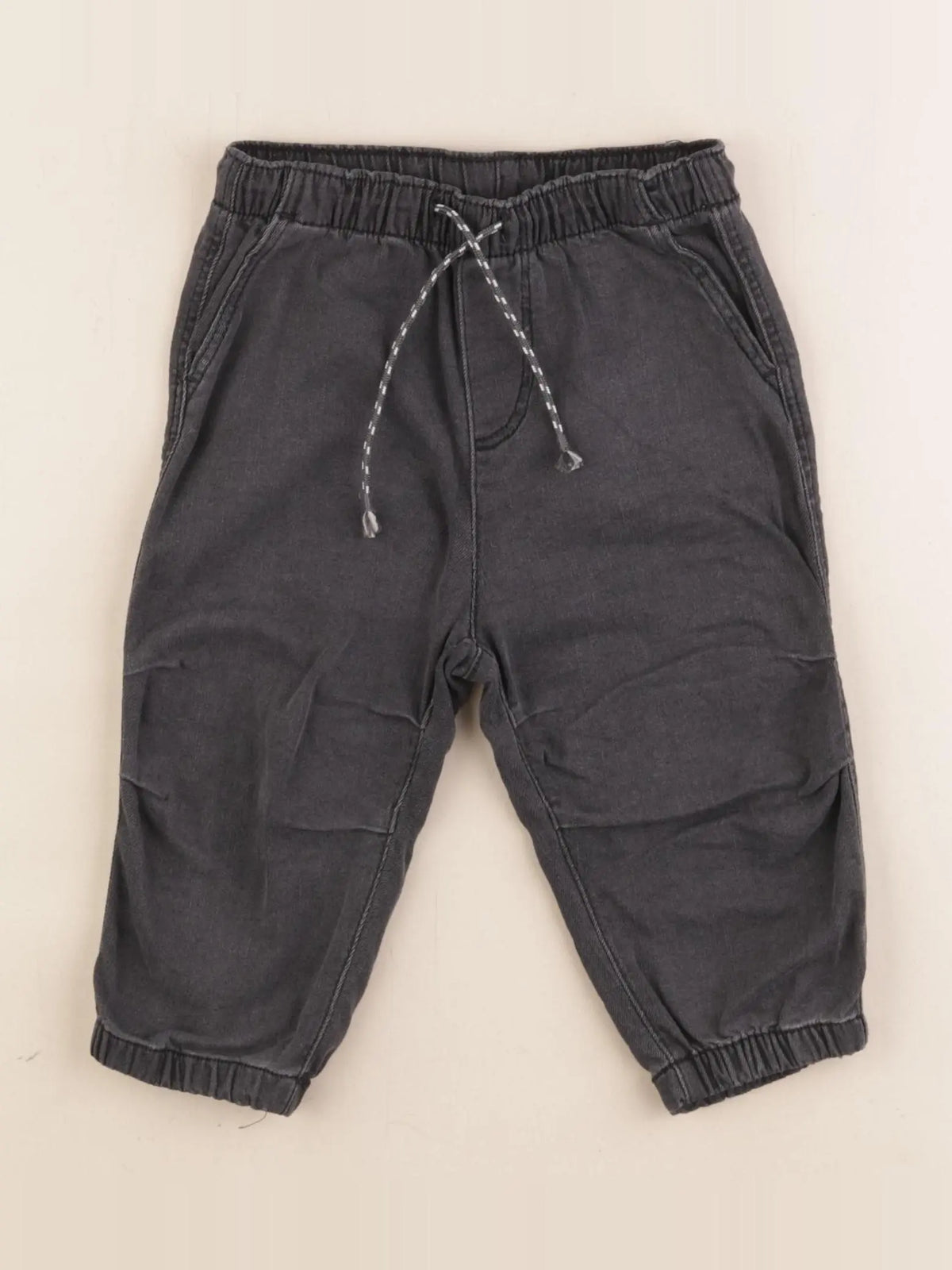 H&M - jean gris - 6/9 mois