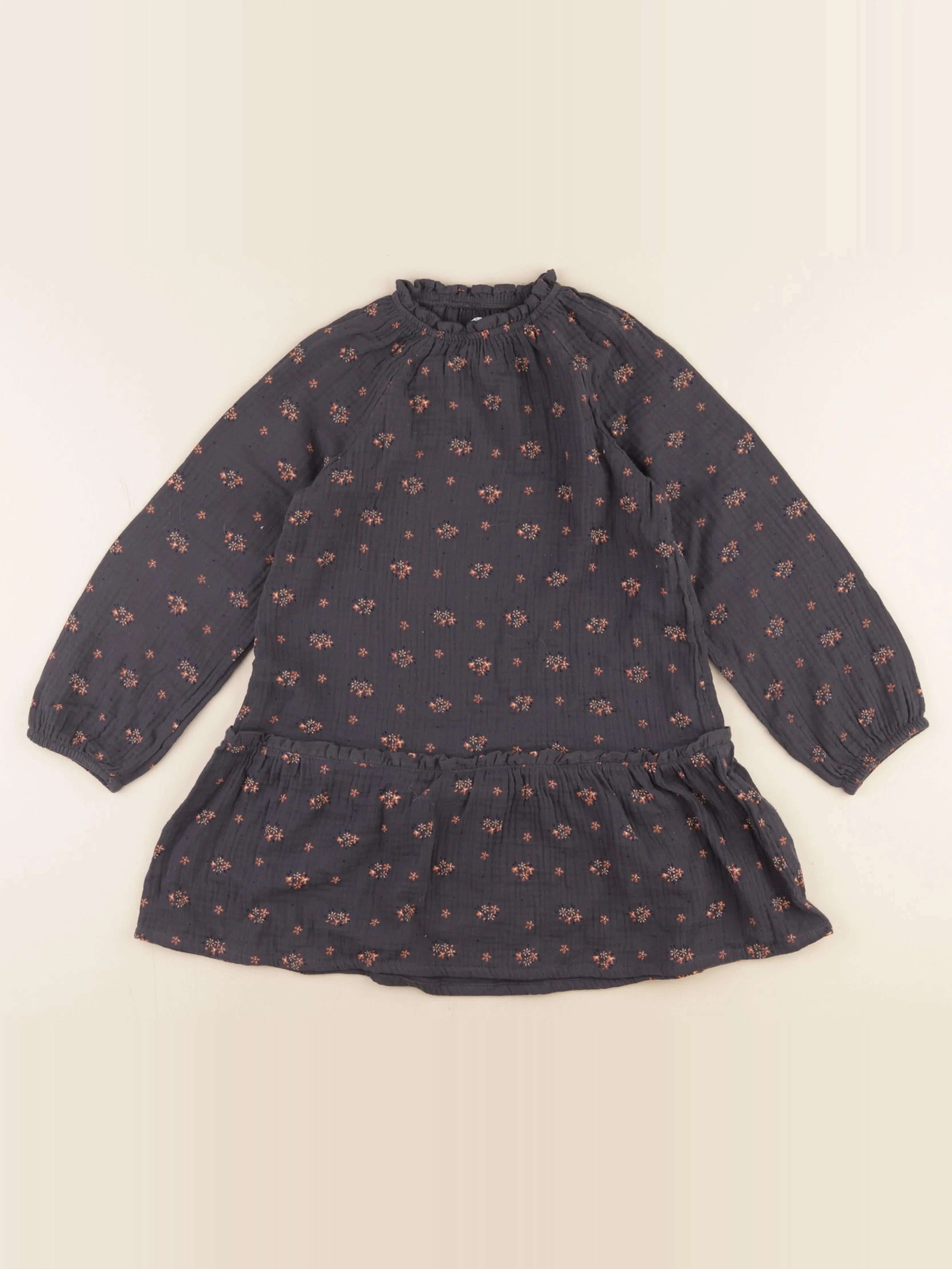 Vertbaudet - robe gris - 8 ans