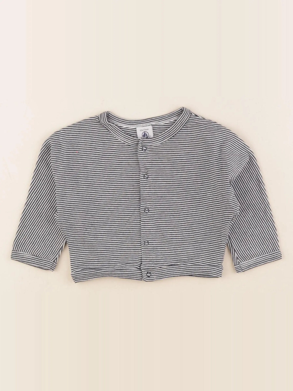 Petit Bateau - tee-shirt bleu - 12 mois