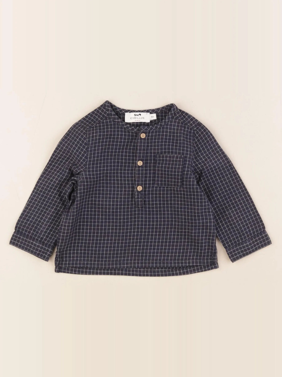 Cyrillus - chemise bleu - 6 mois