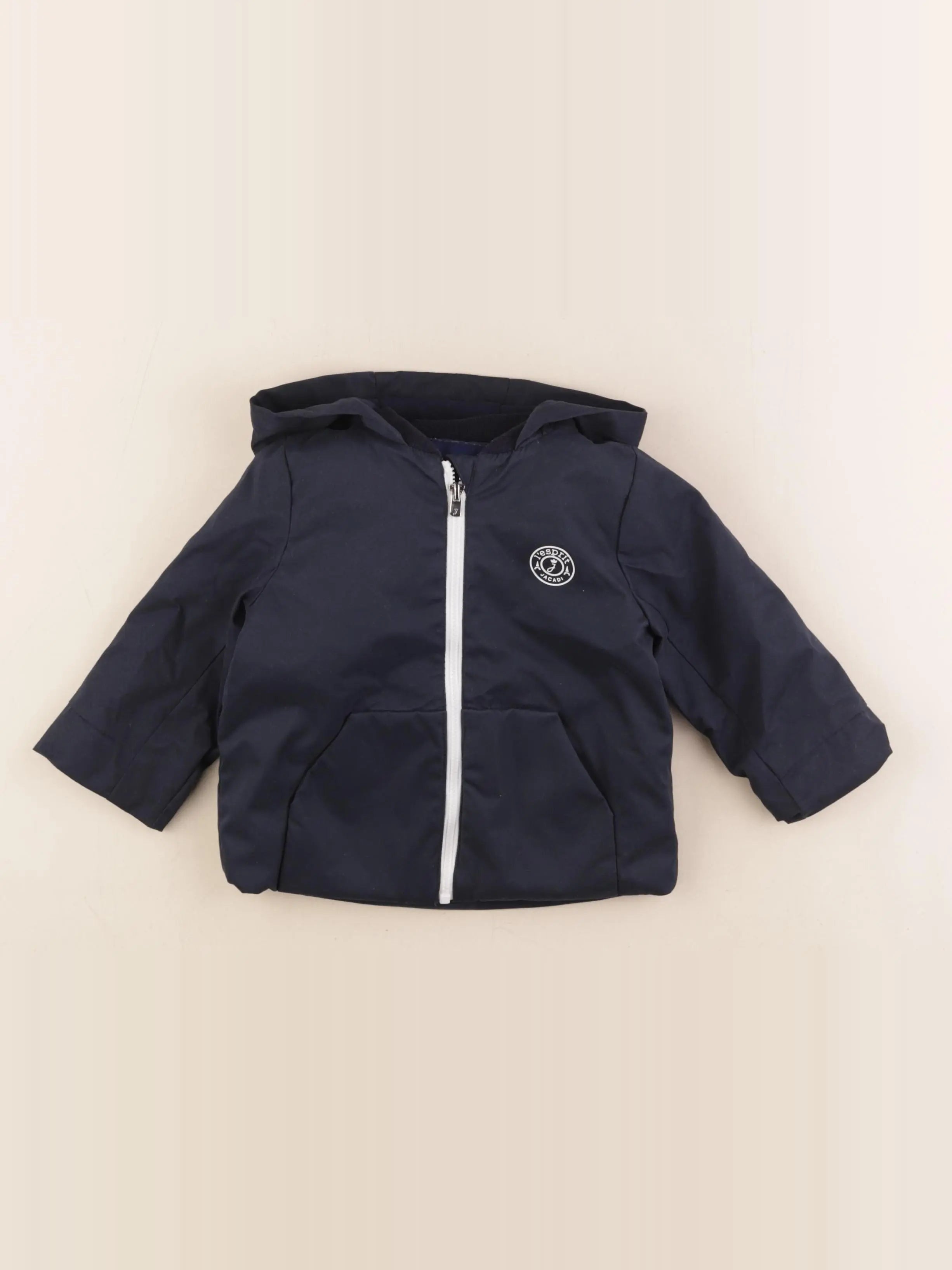 Jacadi - manteau bleu - 12 mois