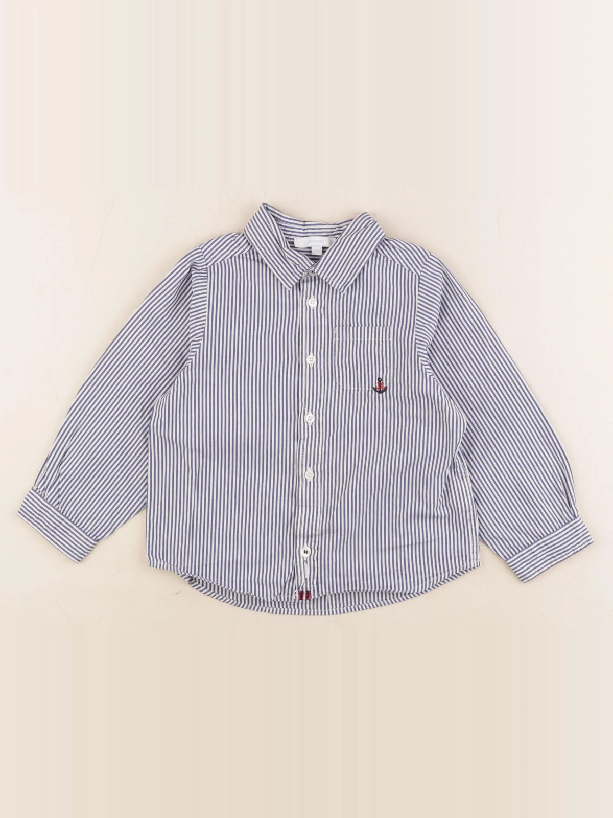 Jacadi - chemise bleu - 36 mois
