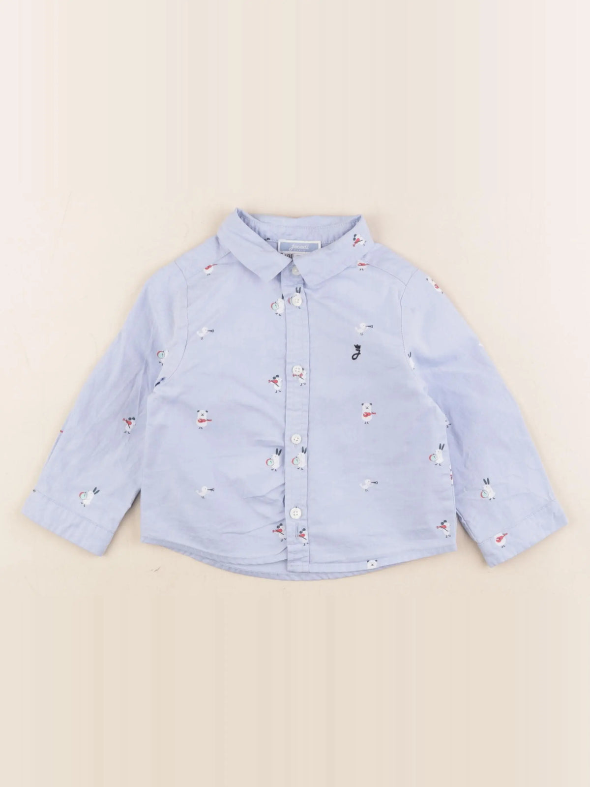 Jacadi - chemise bleu - 18 mois