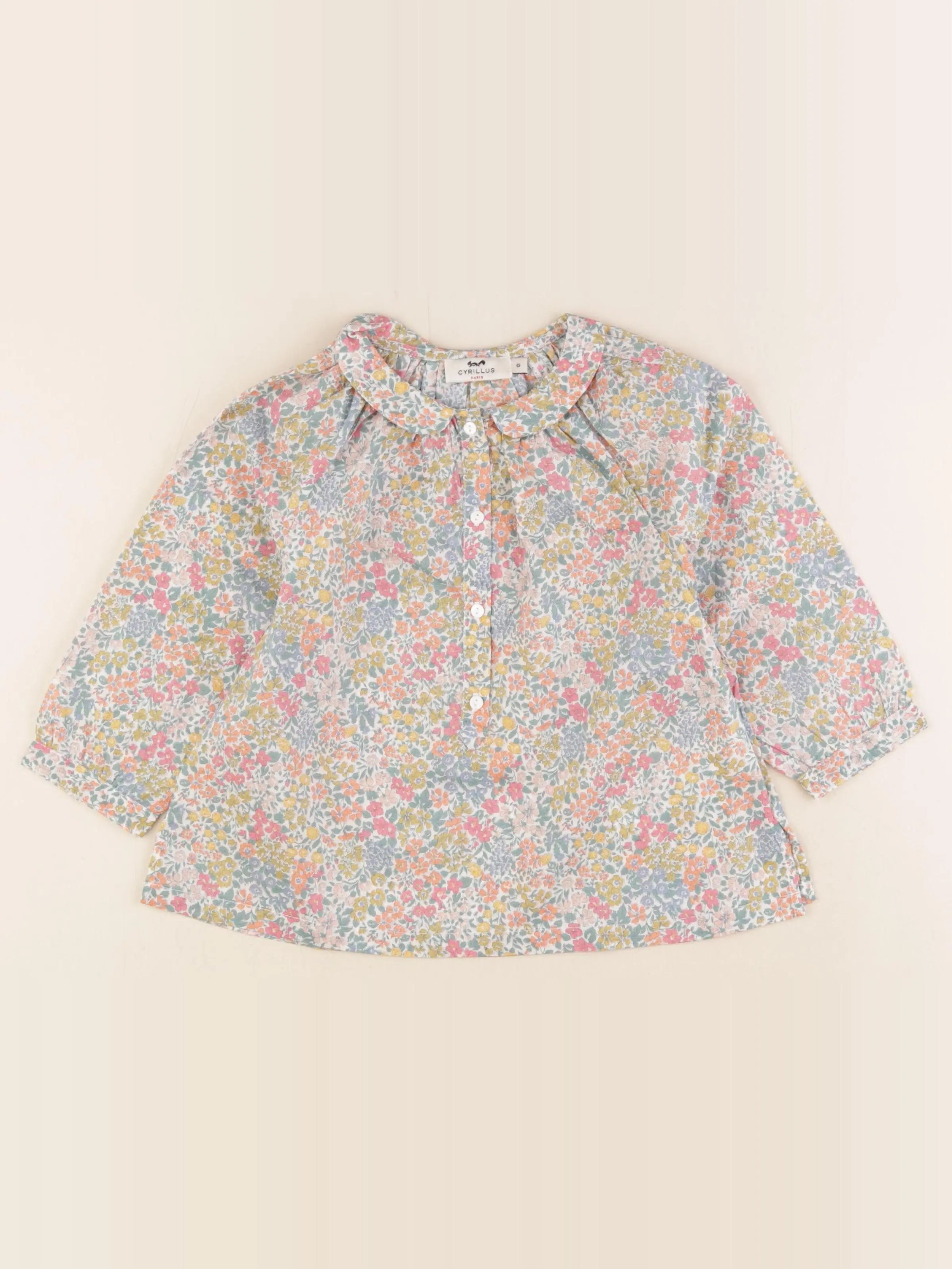 Cyrillus - blouse multicolore - 6 ans
