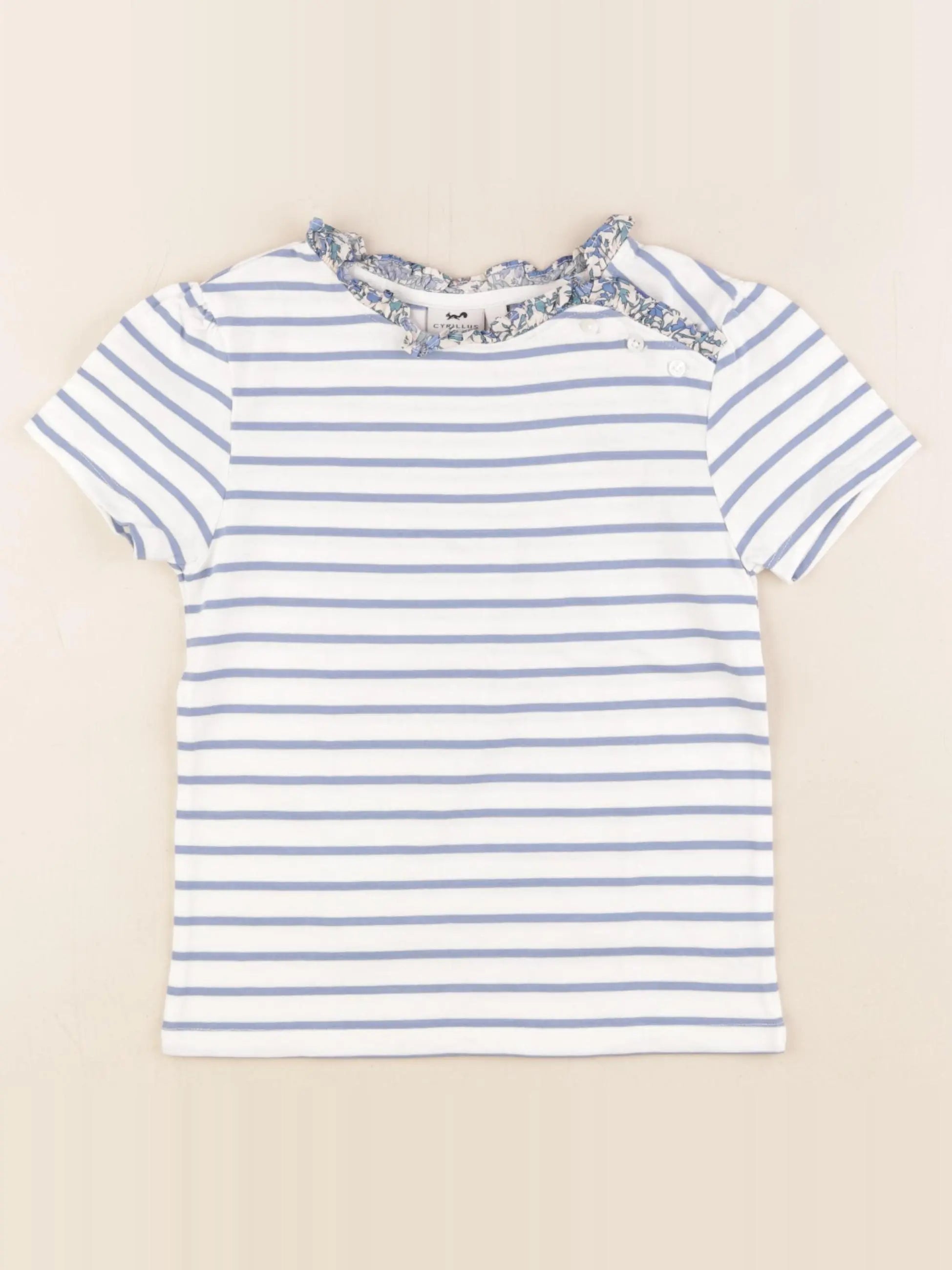 Cyrillus - tee-shirt bleu - 6 ans