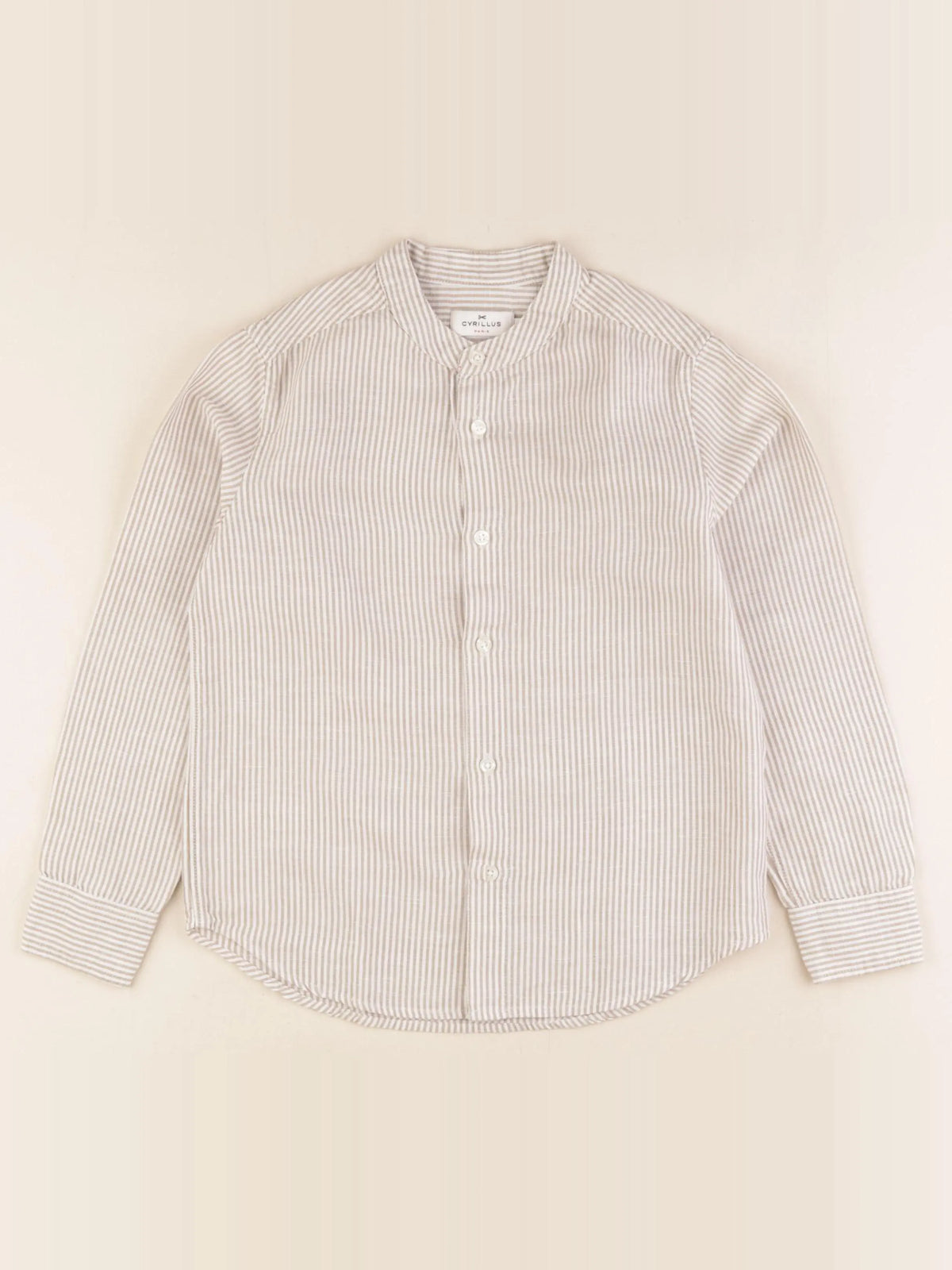 Cyrillus - chemise beige - 8 ans