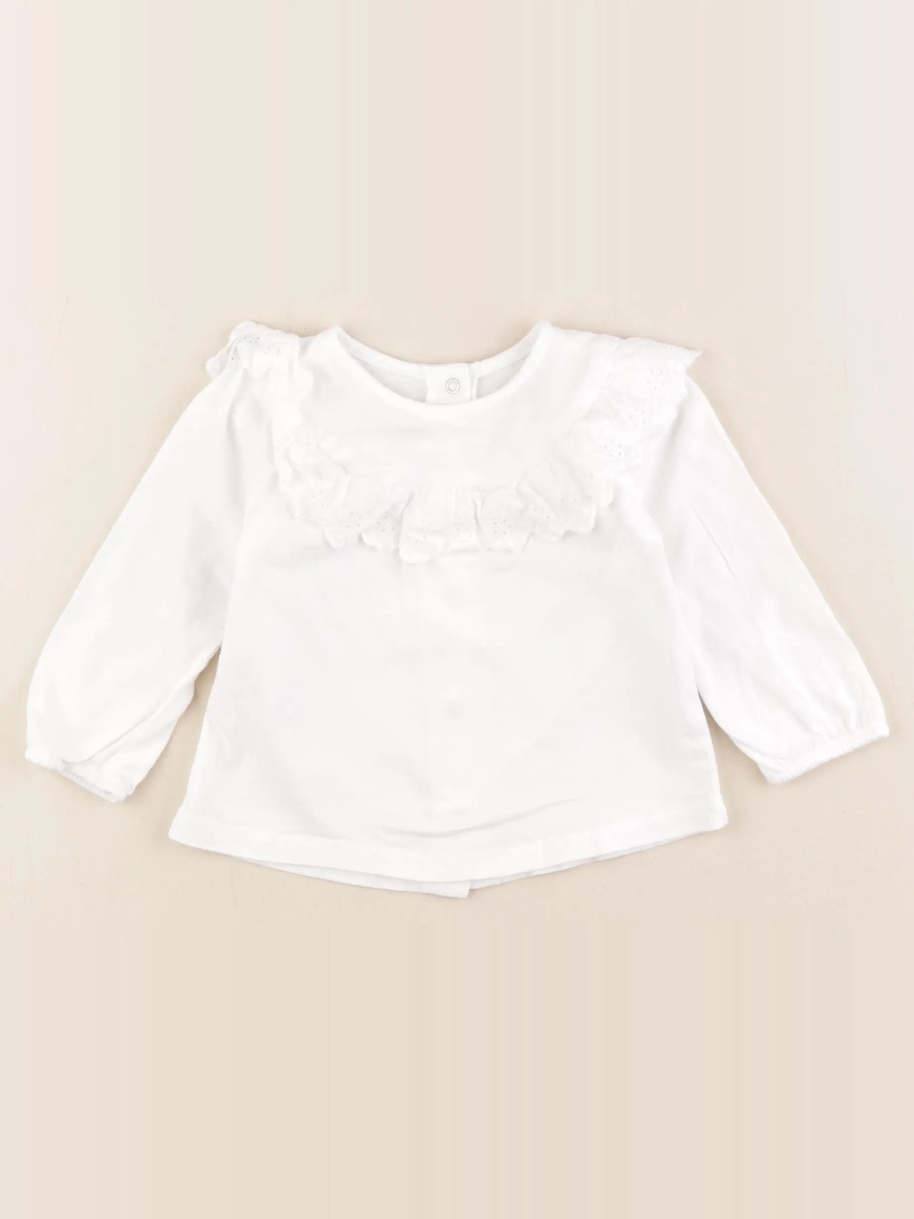 Vertbaudet - tee-shirt blanc - 12 mois