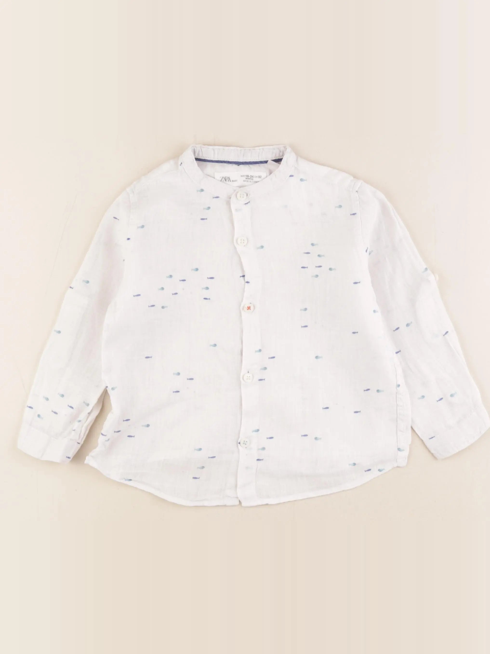 Zara - chemise blanc - 18/24 mois