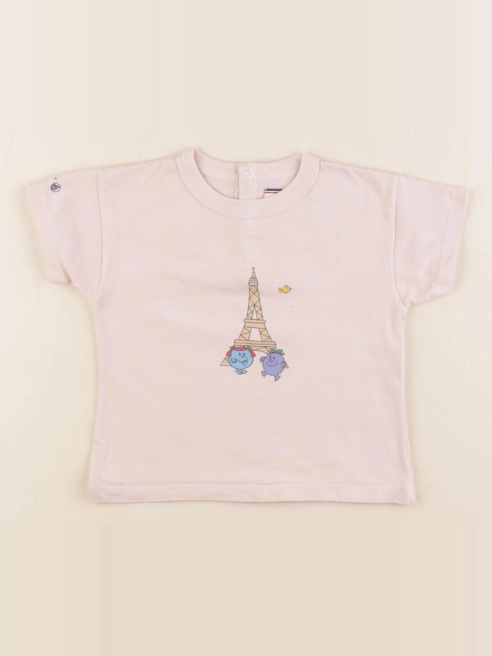 Petit Bateau - tee-shirt rose - 12 mois
