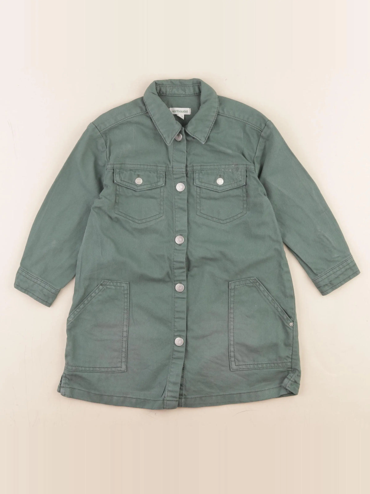 Vertbaudet - robe vert - 4 ans
