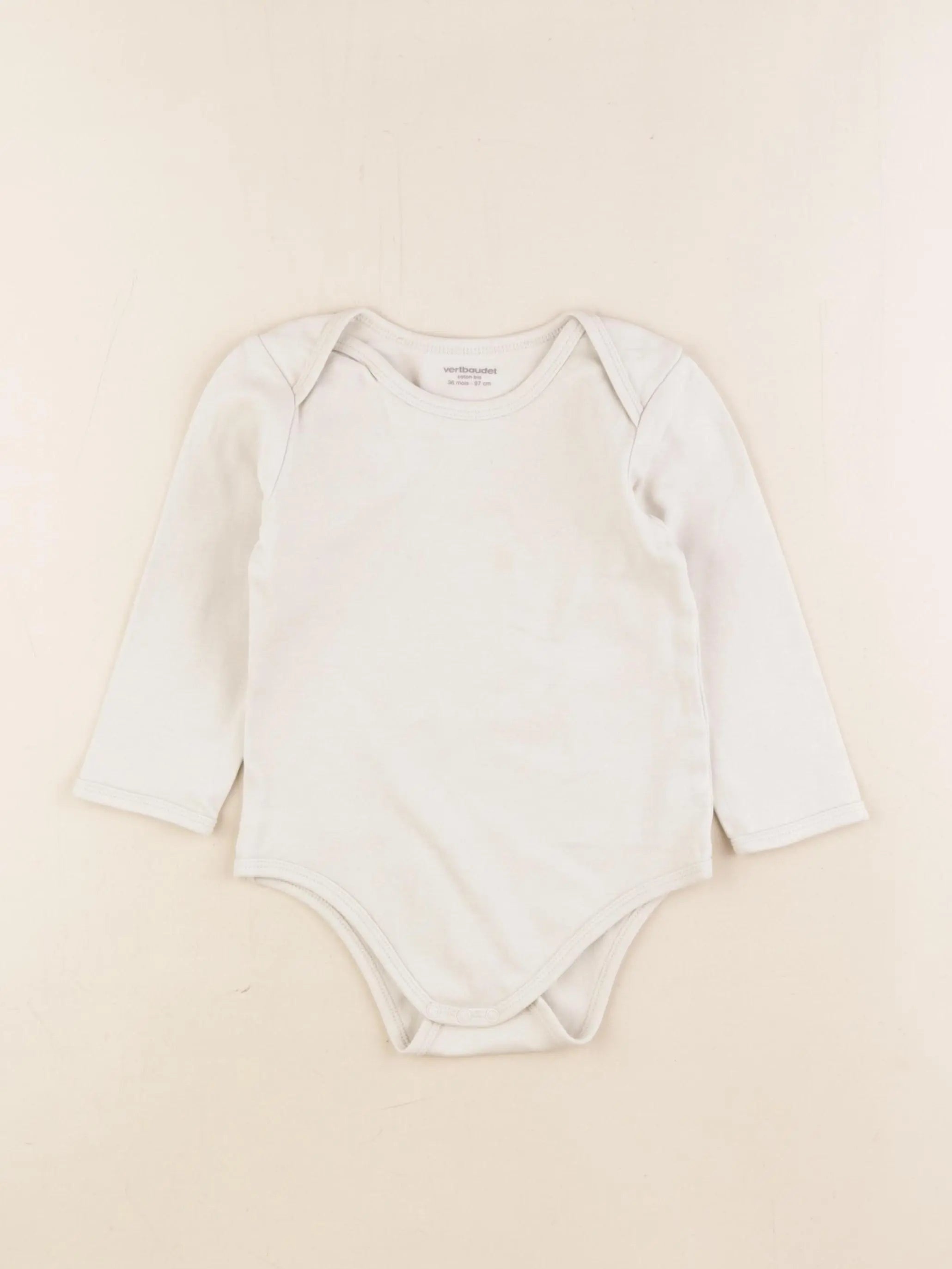 Vertbaudet - body beige - 36 mois