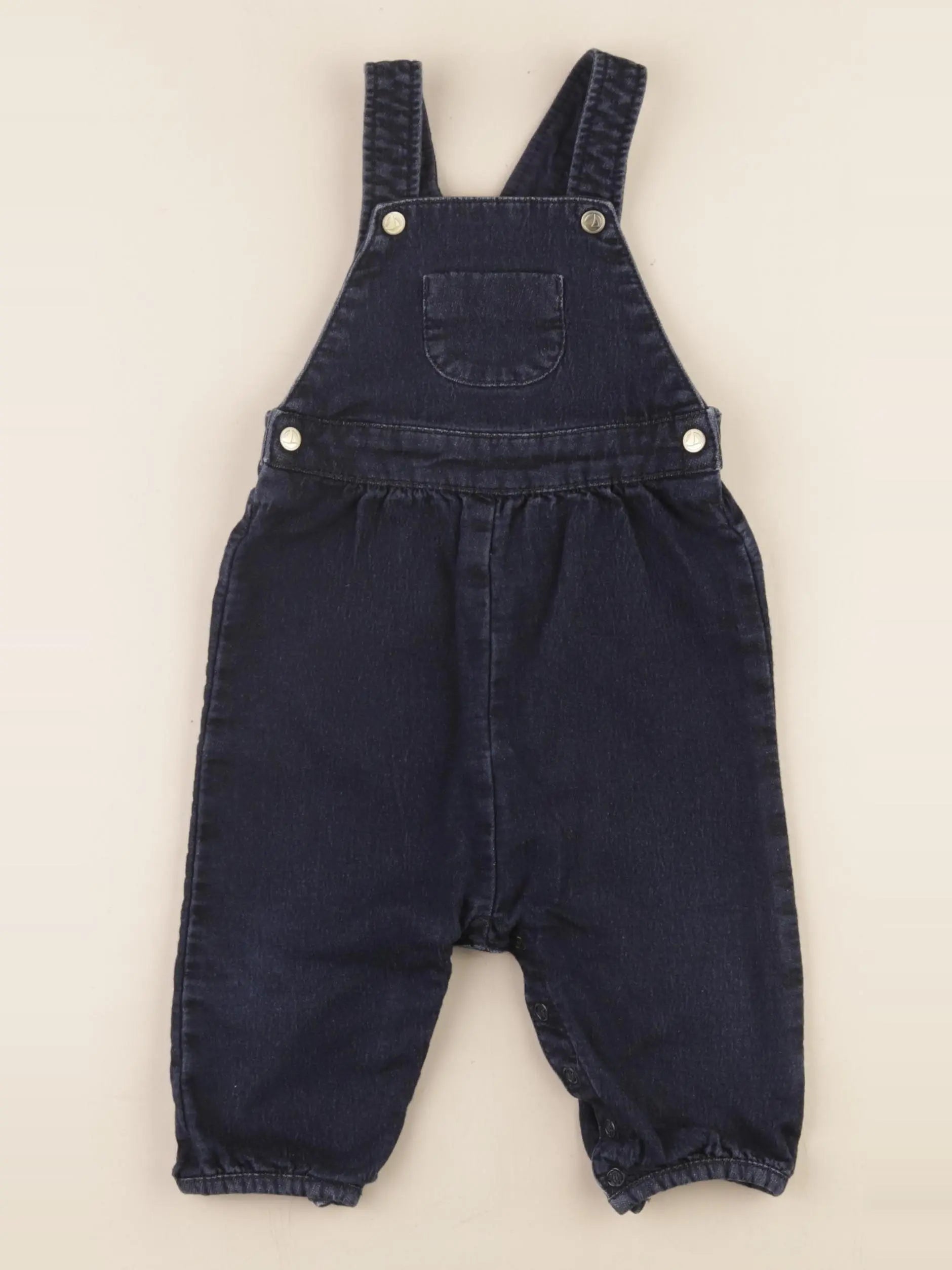 Petit Bateau - salopette bleu - 12 mois