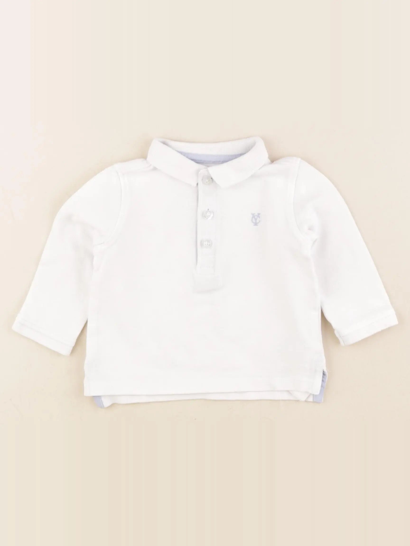 Cyrillus - polo blanc - 6 mois