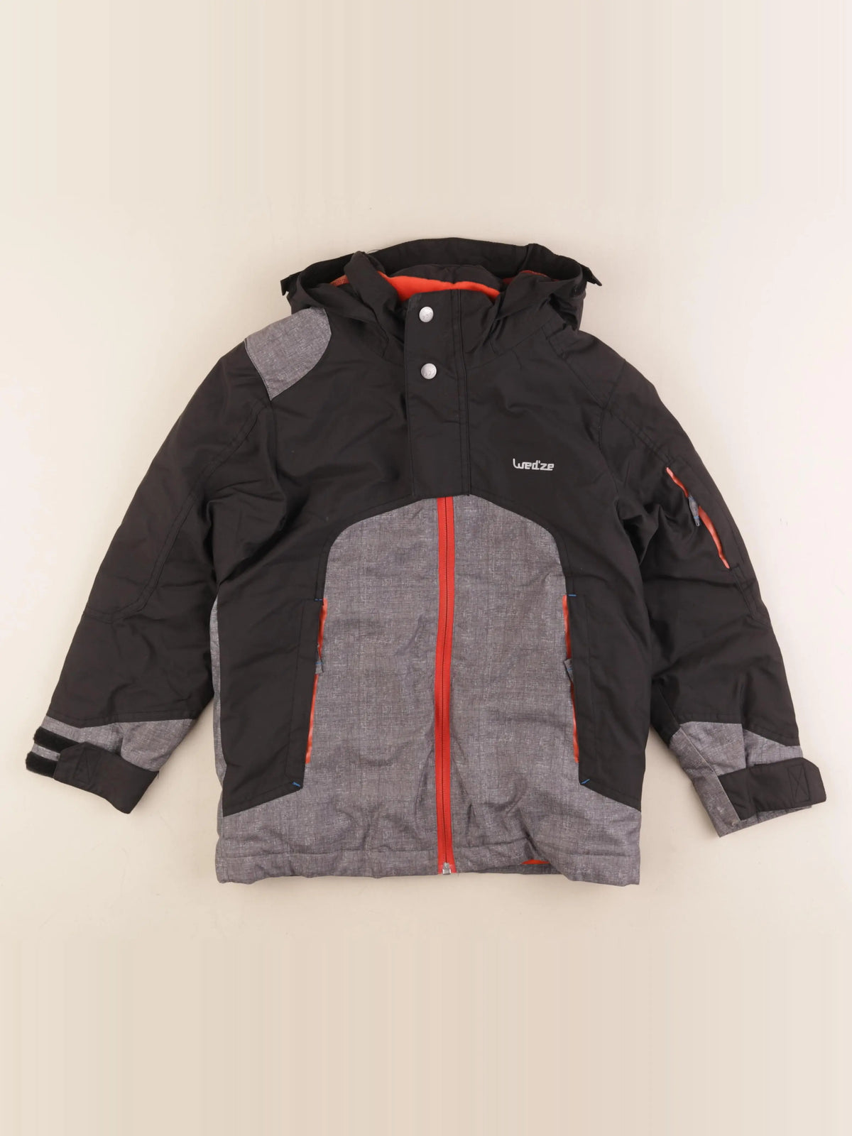 Decathlon ski - manteau de ski gris, noir - 8 ans