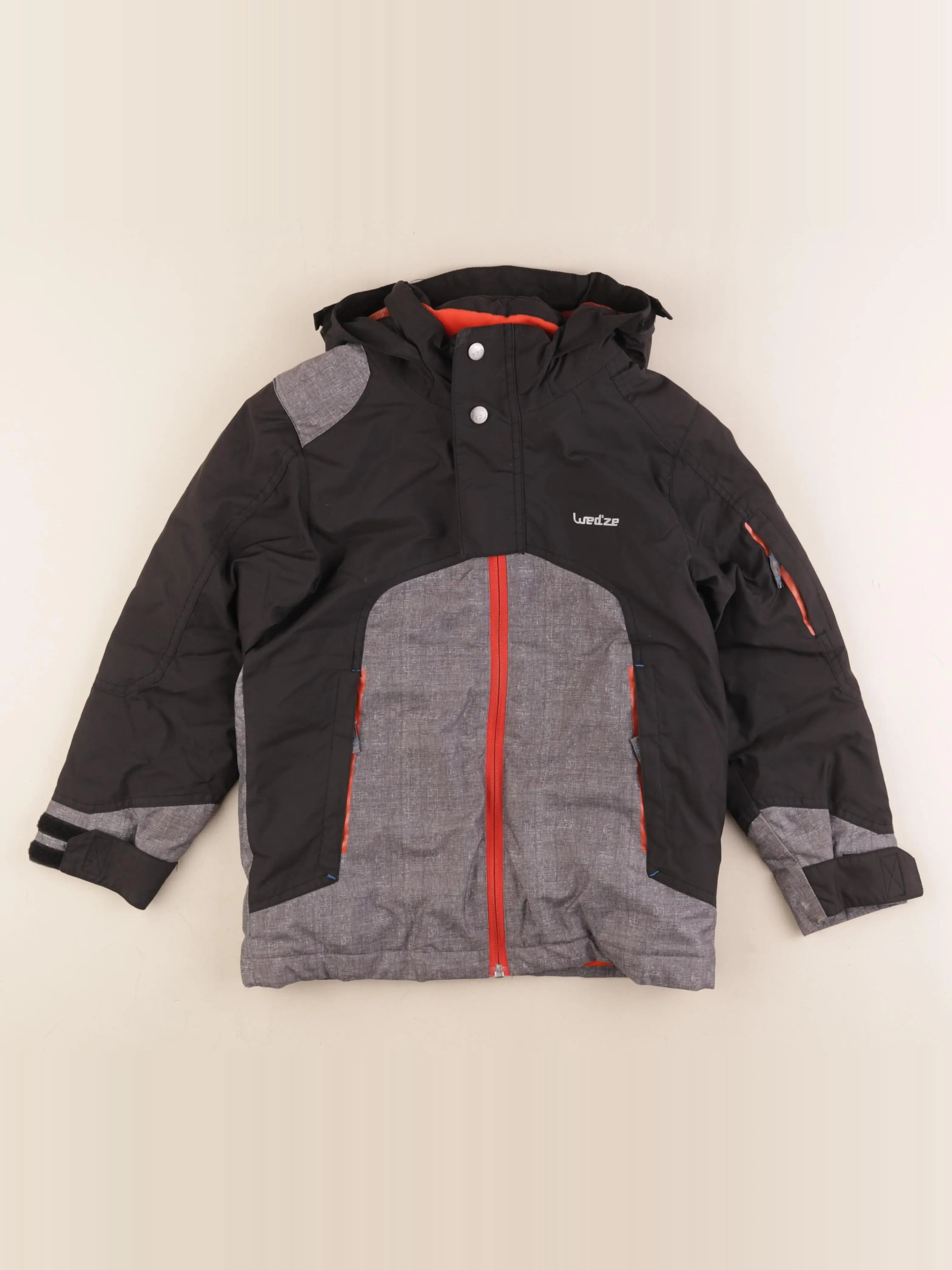 Decathlon ski - manteau de ski gris, noir - 8 ans