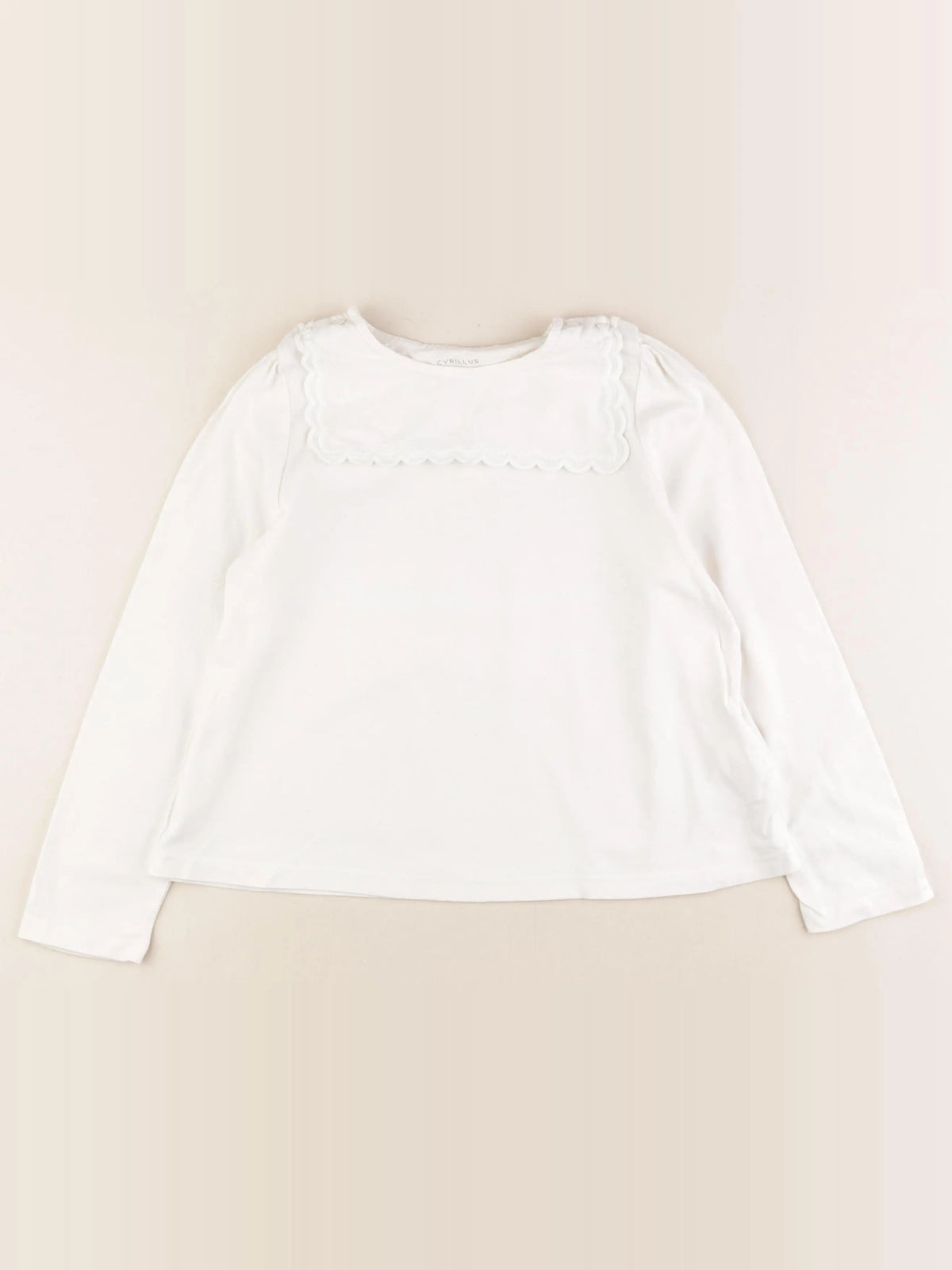 Cyrillus - tee-shirt blanc - 8 ans