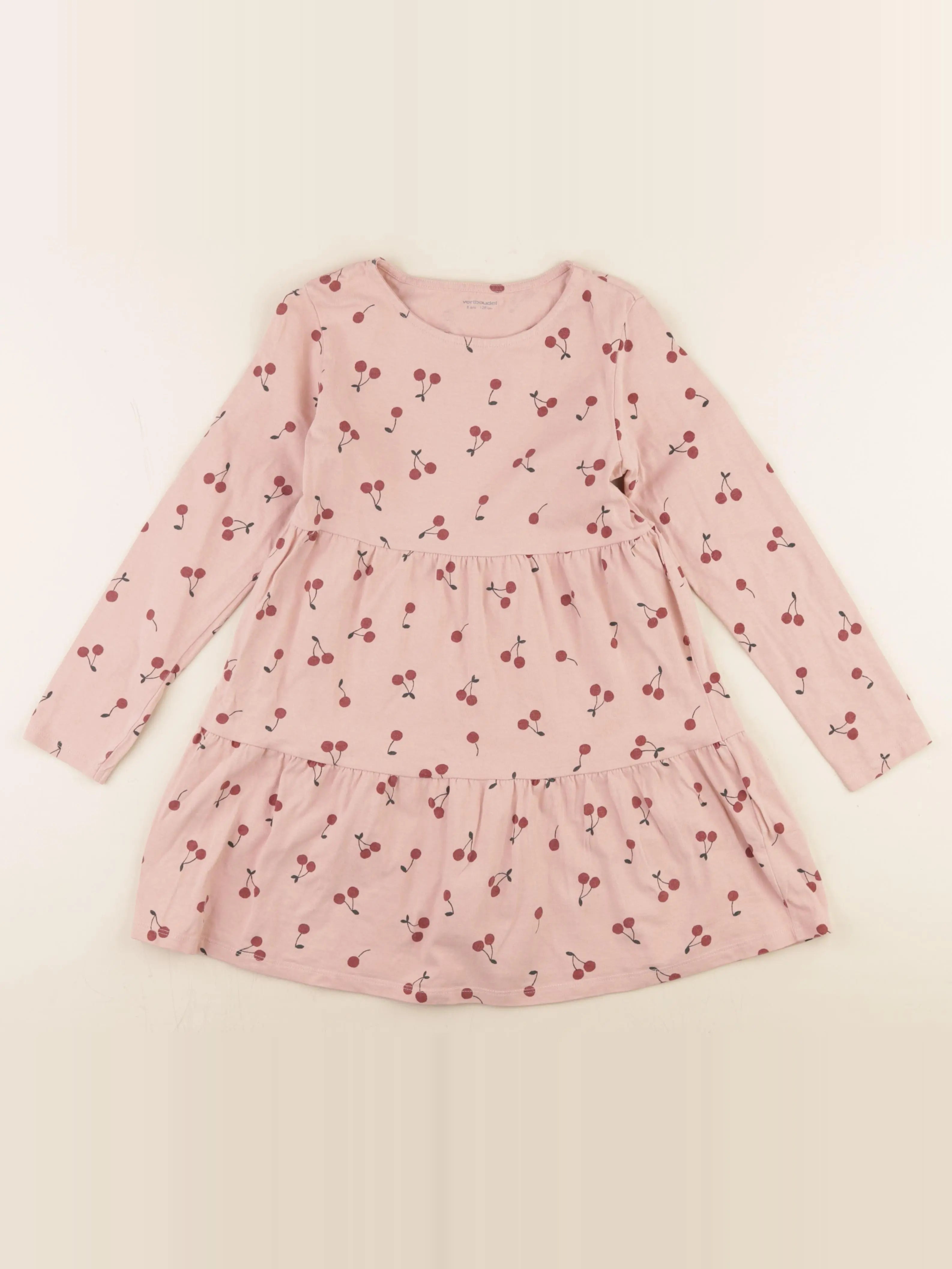 Vertbaudet - robe rose - 8 ans