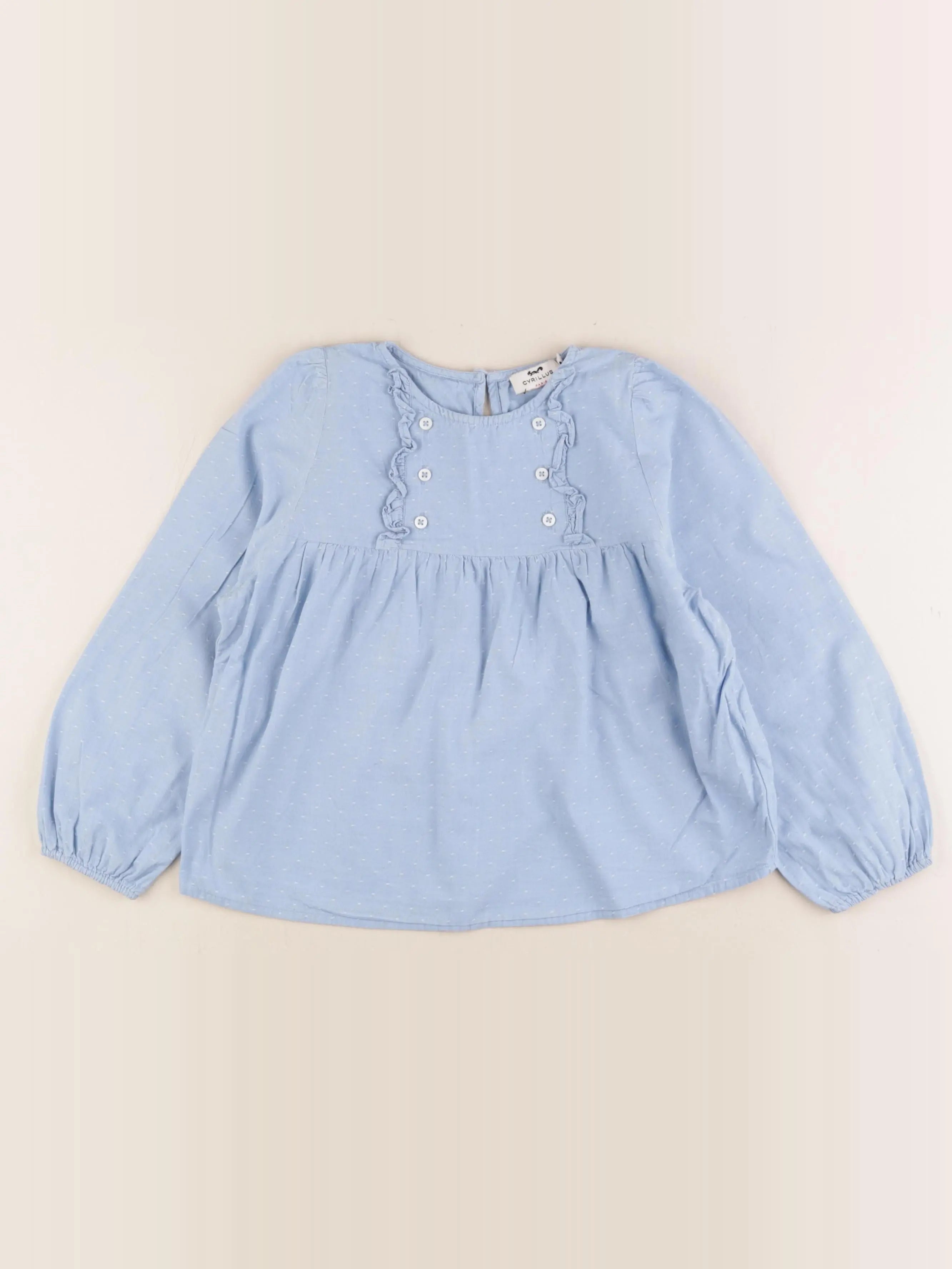 Cyrillus - blouse bleu - 8 ans