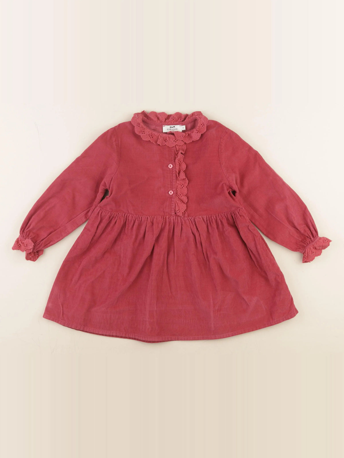 Cyrillus - robe rose - 4 ans