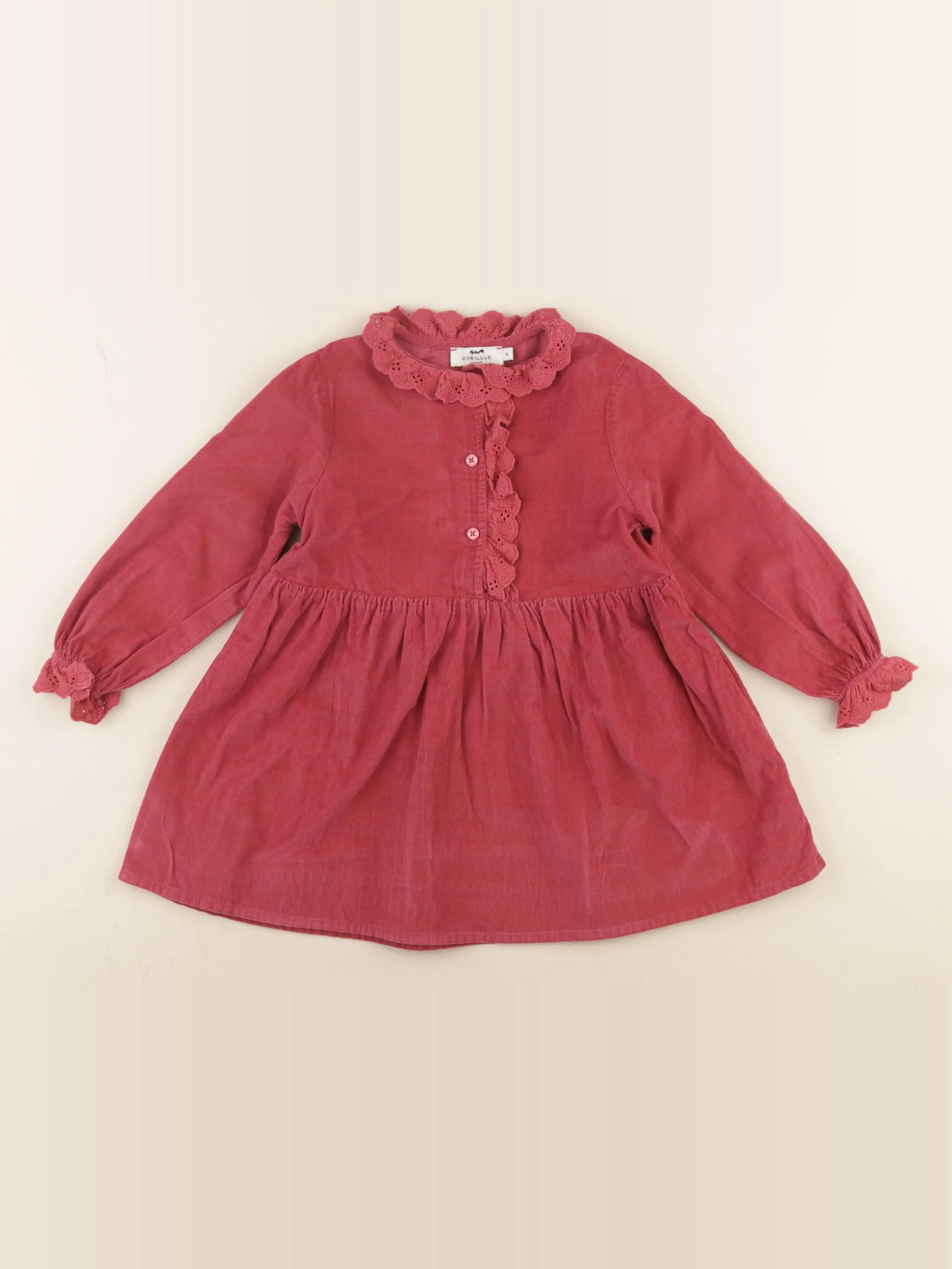 Cyrillus - robe rose - 4 ans