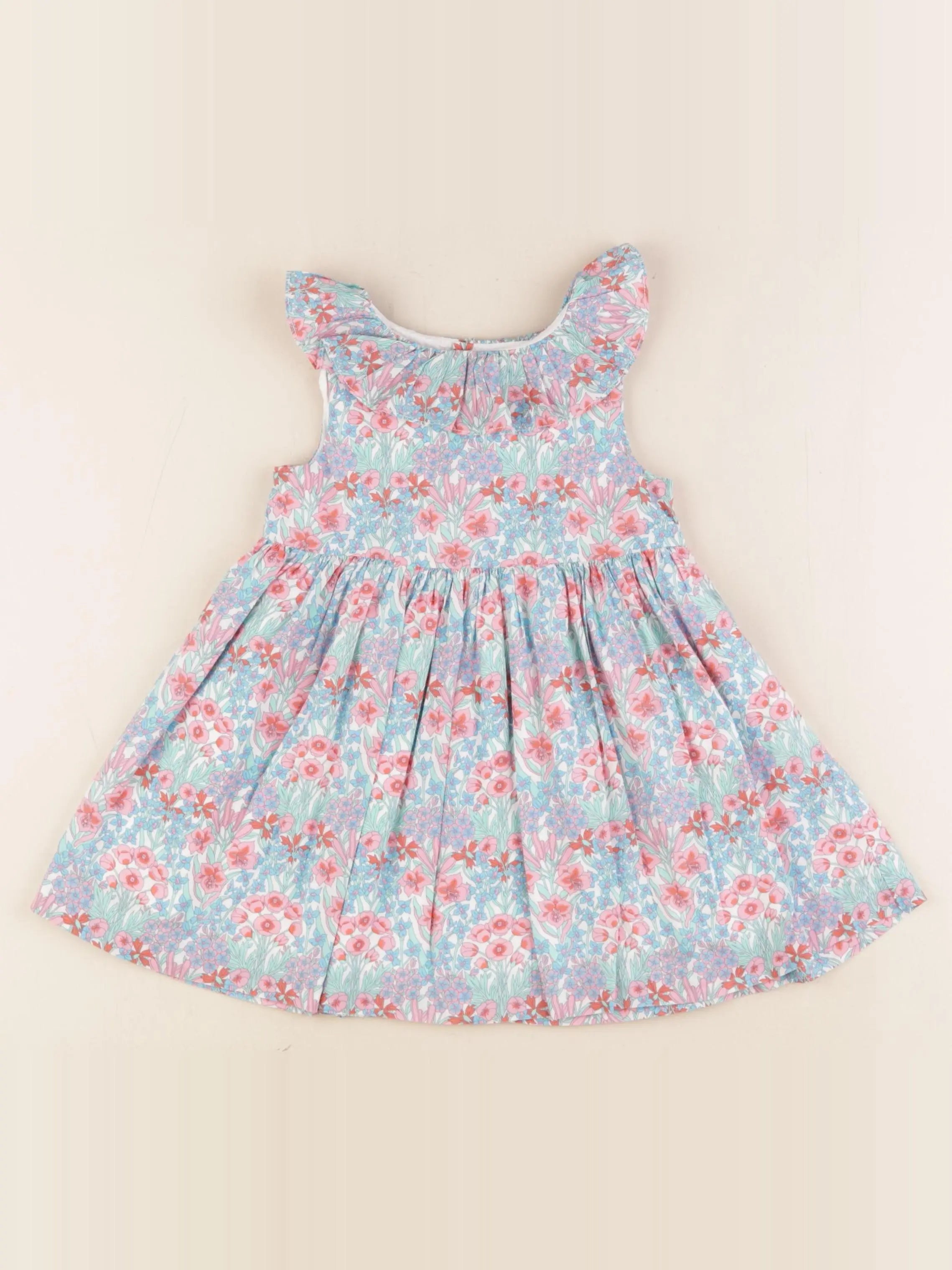 Jacadi - robe liberty multicolore - 24 mois