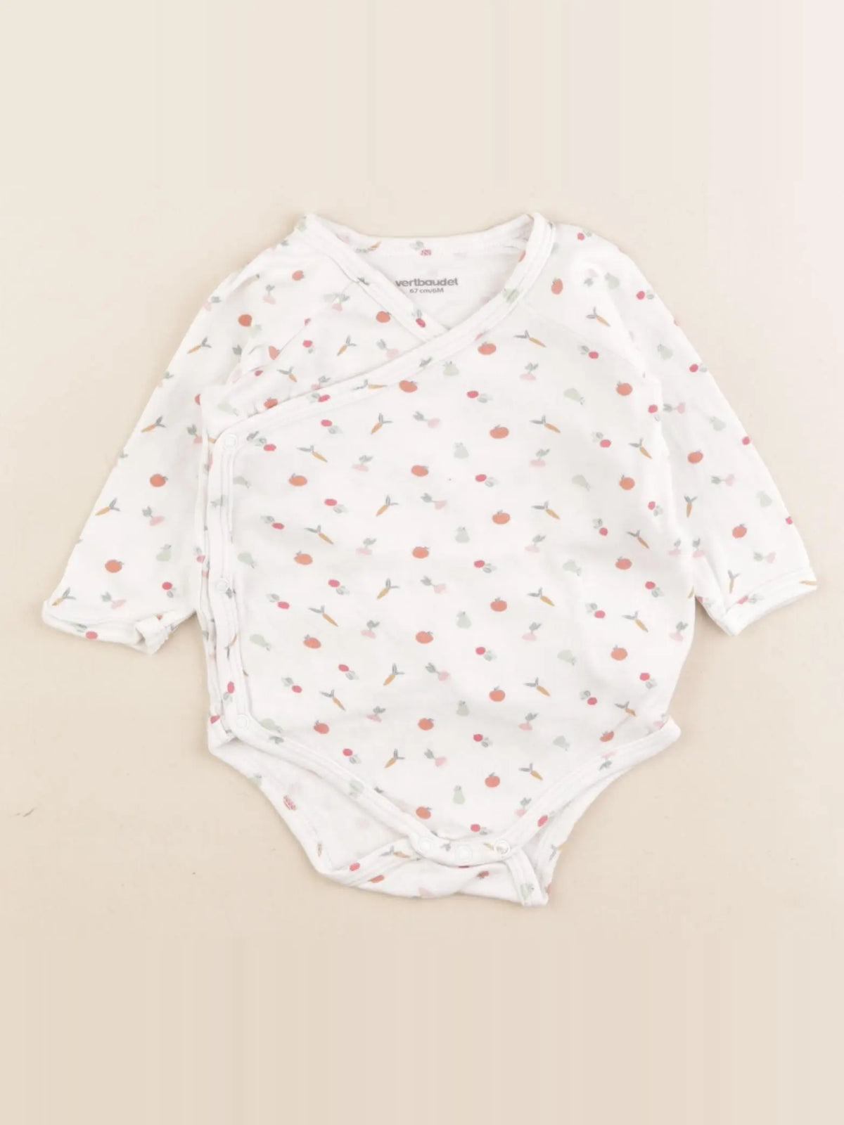 Vertbaudet - body blanc - 6 mois