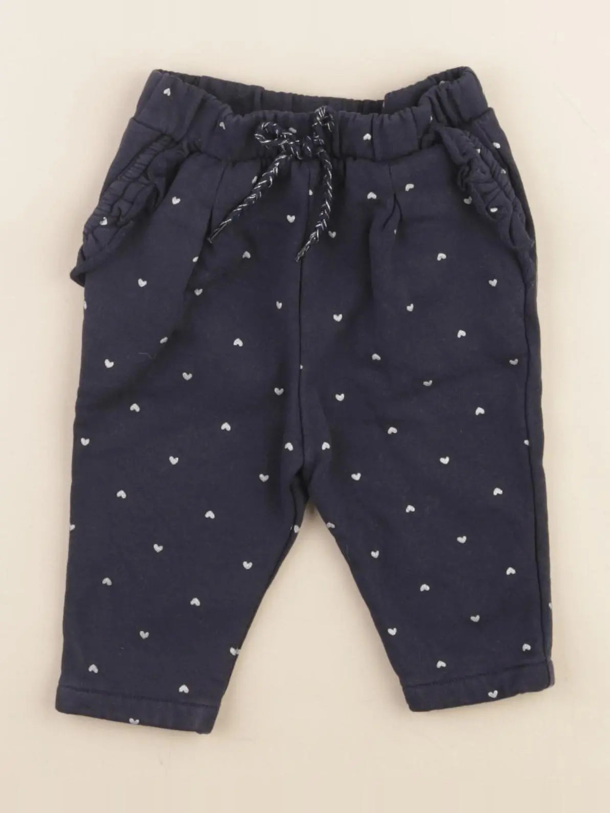 Vertbaudet - pantalon doublé bleu - 6 mois